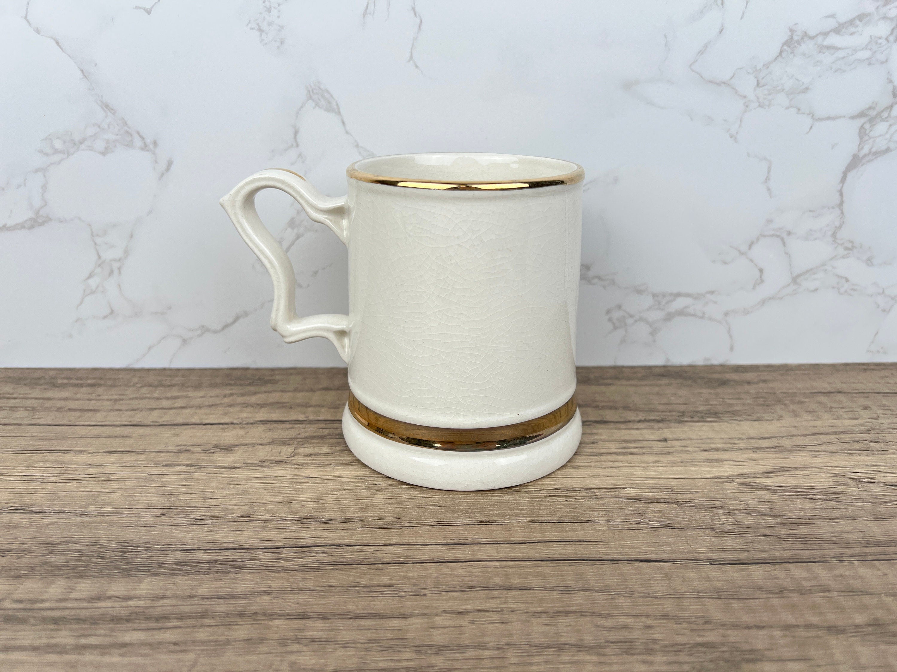 Vintage "I'M IN CHARGE" 22 Carat Gold Beer Mug, 1950s Collectible