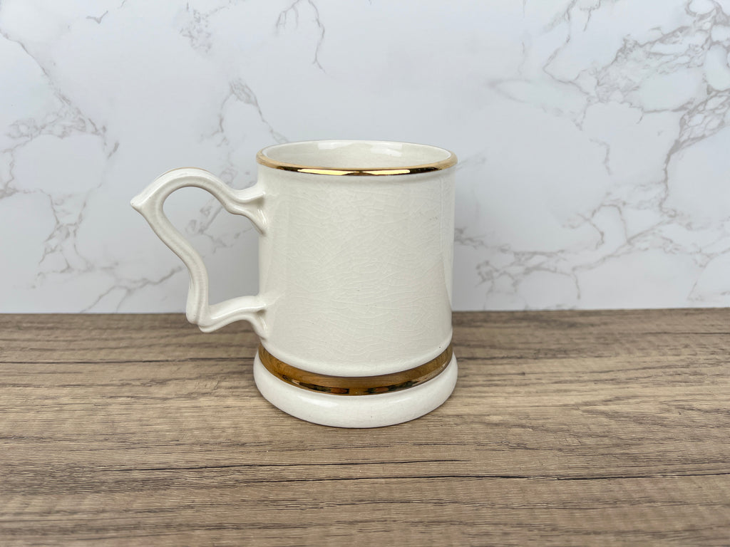 Vintage "I'M IN CHARGE" 22 Carat Gold Beer Mug, 1950s Collectible