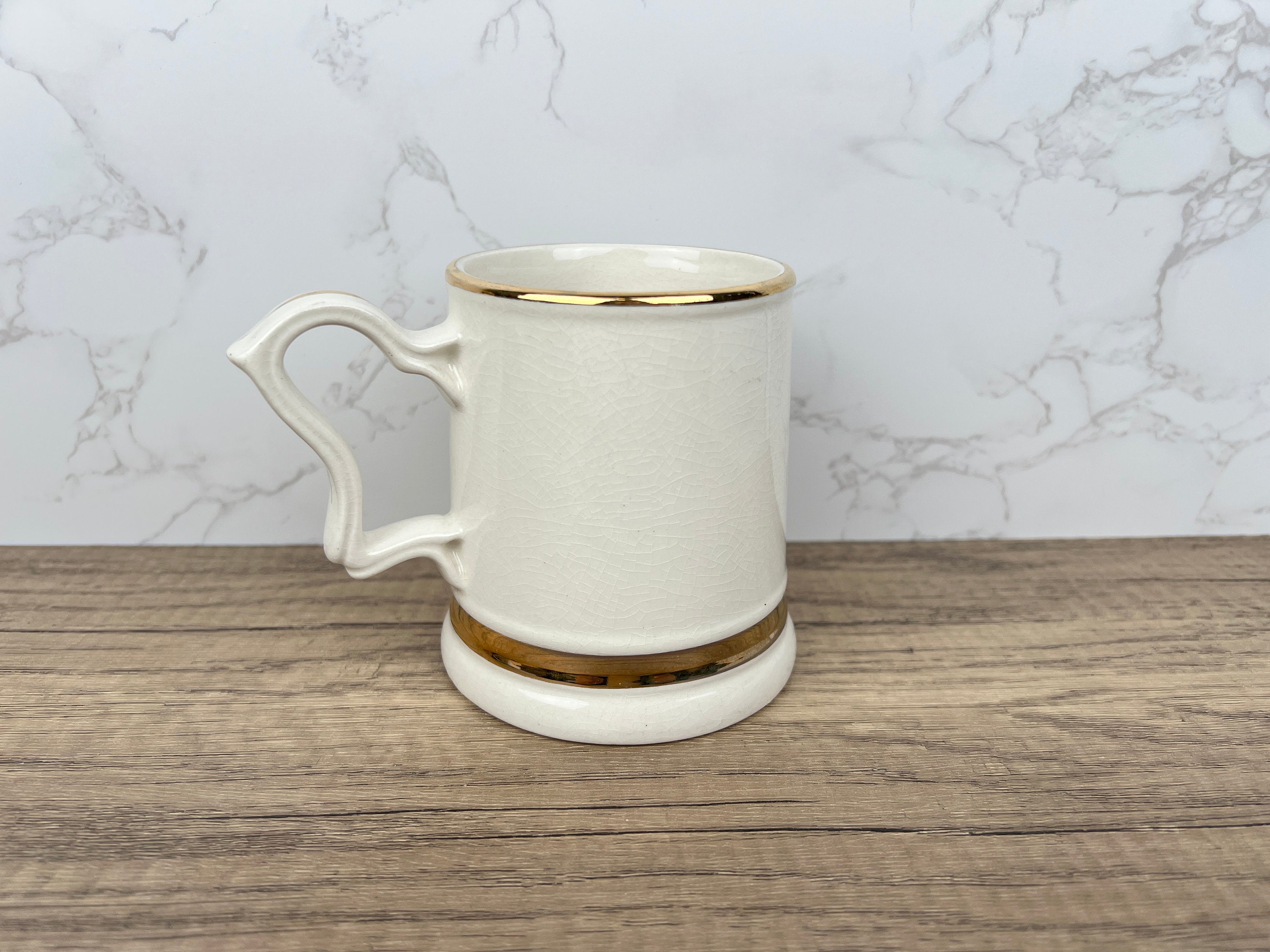 Vintage "I'M IN CHARGE" 22 Carat Gold Beer Mug, 1950s Collectible