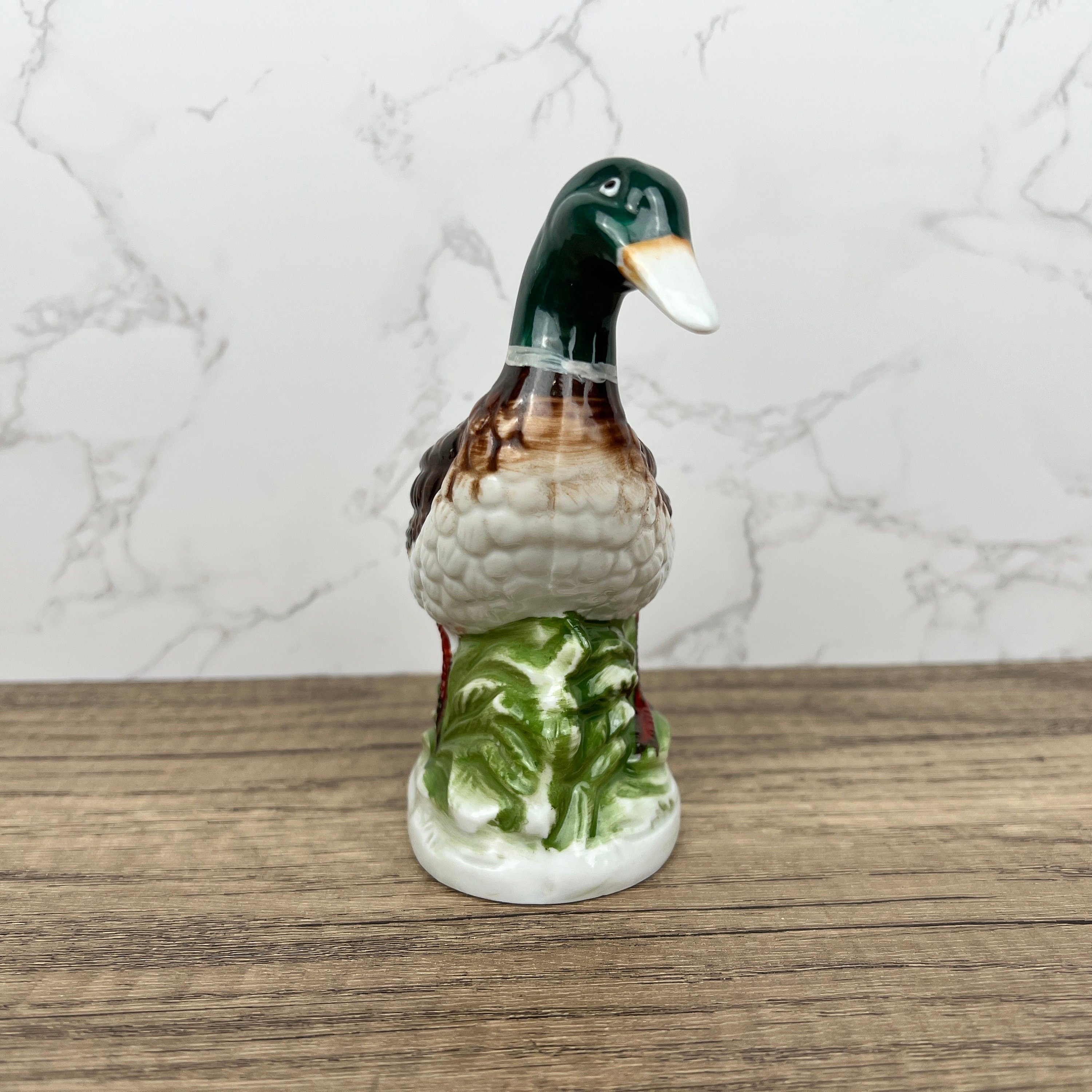 Carl Scheidig Porcelain Mallard Duck Figurine, Wildlife Decor