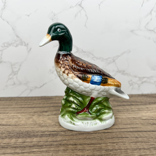 Carl Scheidig Porcelain Mallard Duck Figurine, Wildlife Decor