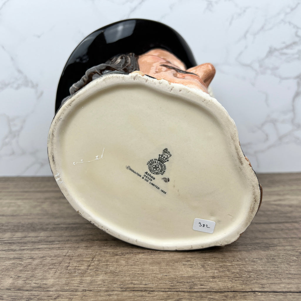 Royal Doulton Athos Toby Jug, Three Musketeers, Antique Decor