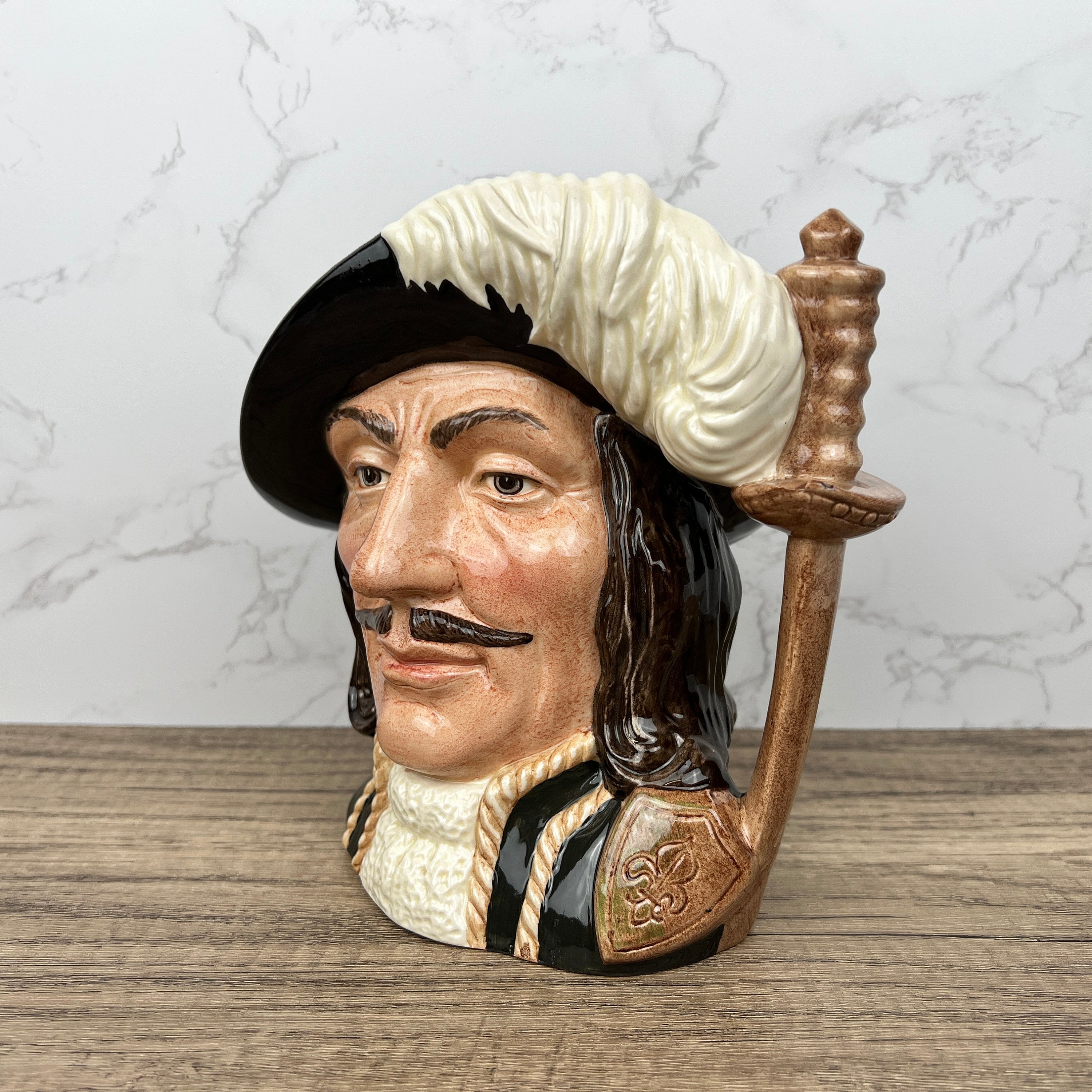Royal Doulton Athos Toby Jug, Three Musketeers, Antique Decor
