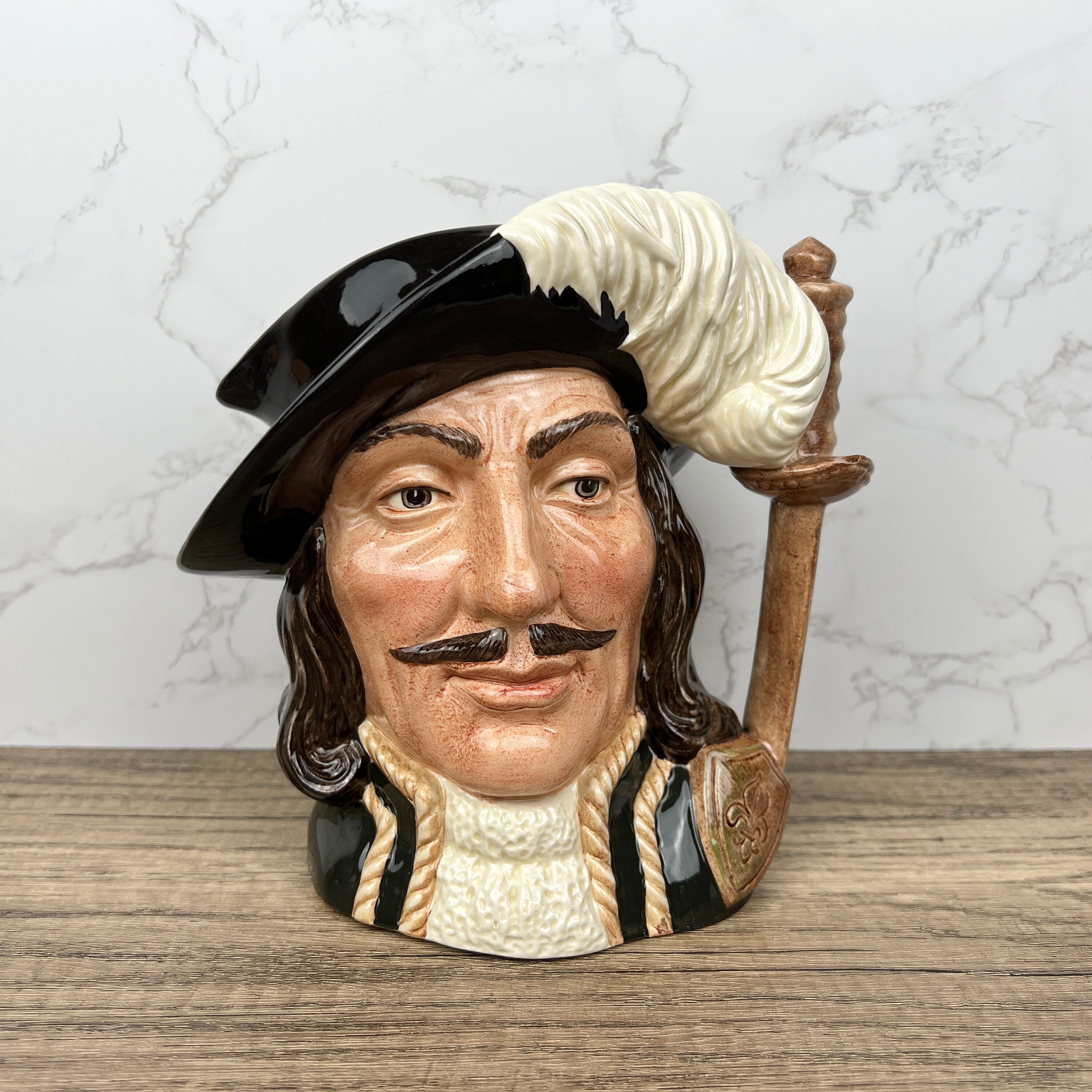 Royal Doulton Athos Toby Jug, Three Musketeers, Antique Decor