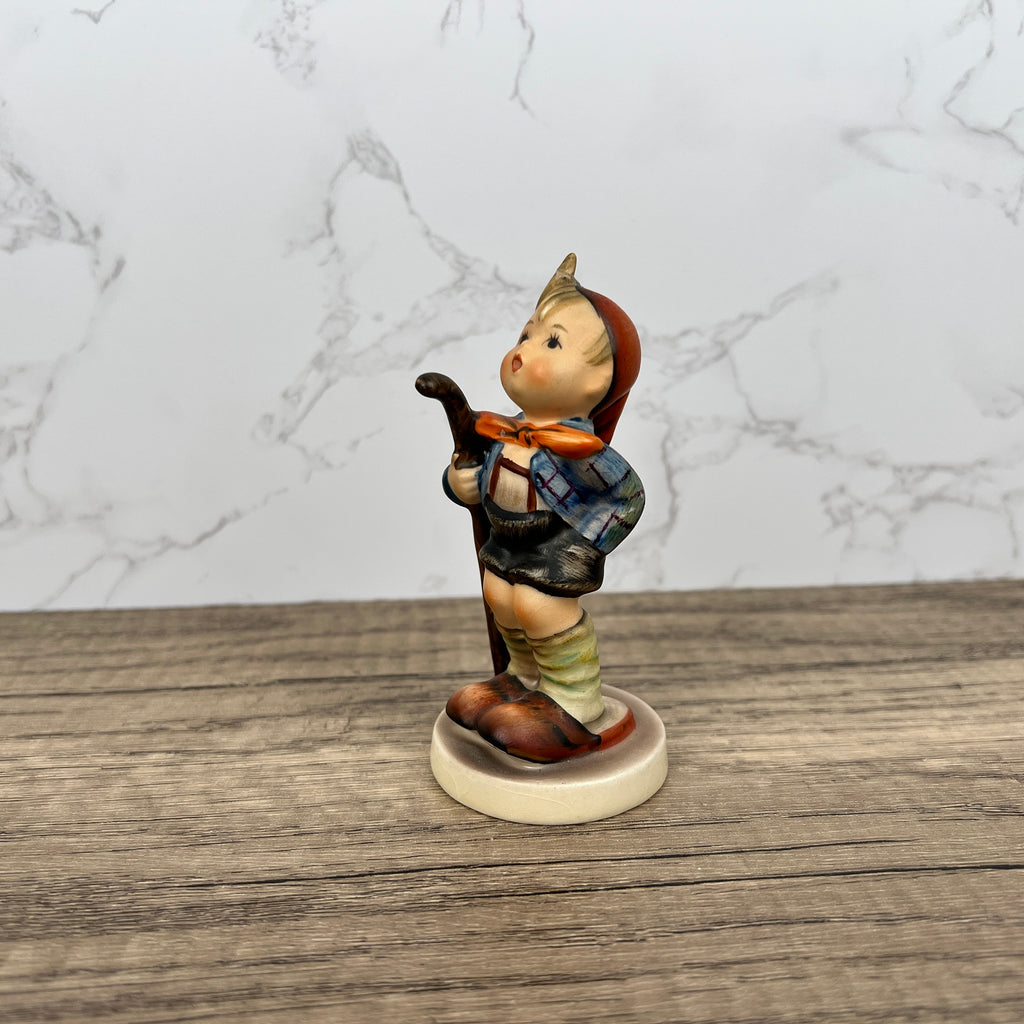 Goebel Hummel Figurine, Little Hiker Boy, West Germany (1960-72)