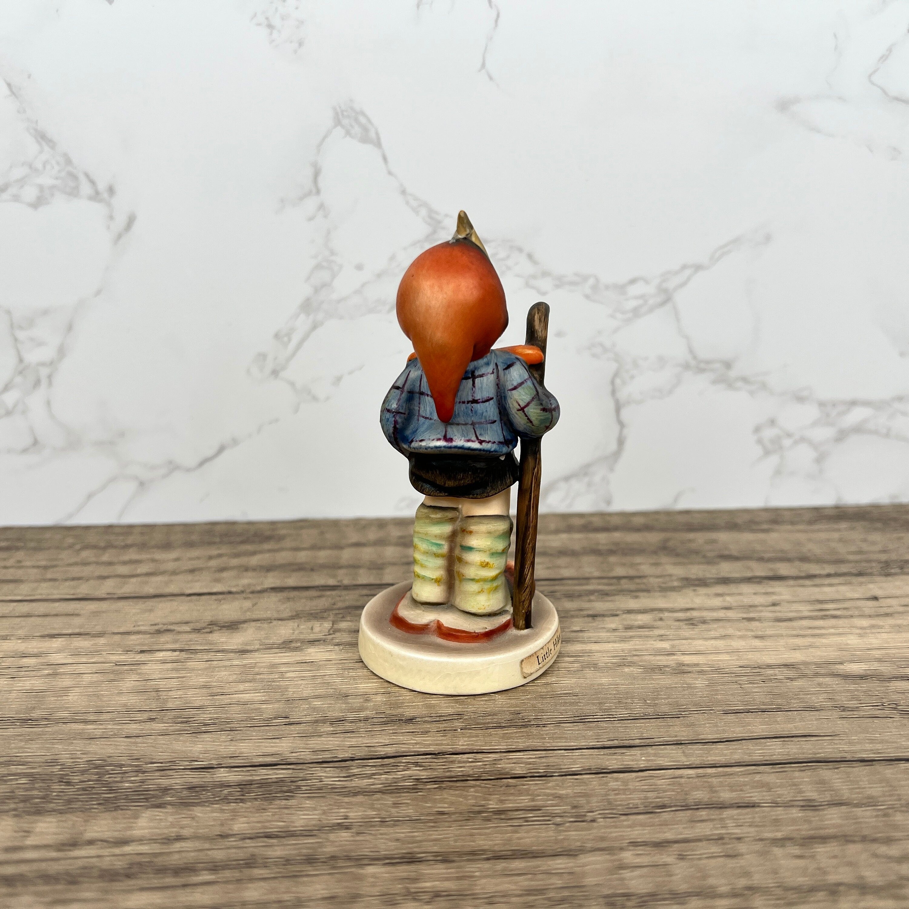 Goebel Hummel Figurine, Little Hiker Boy, West Germany (1960-72)