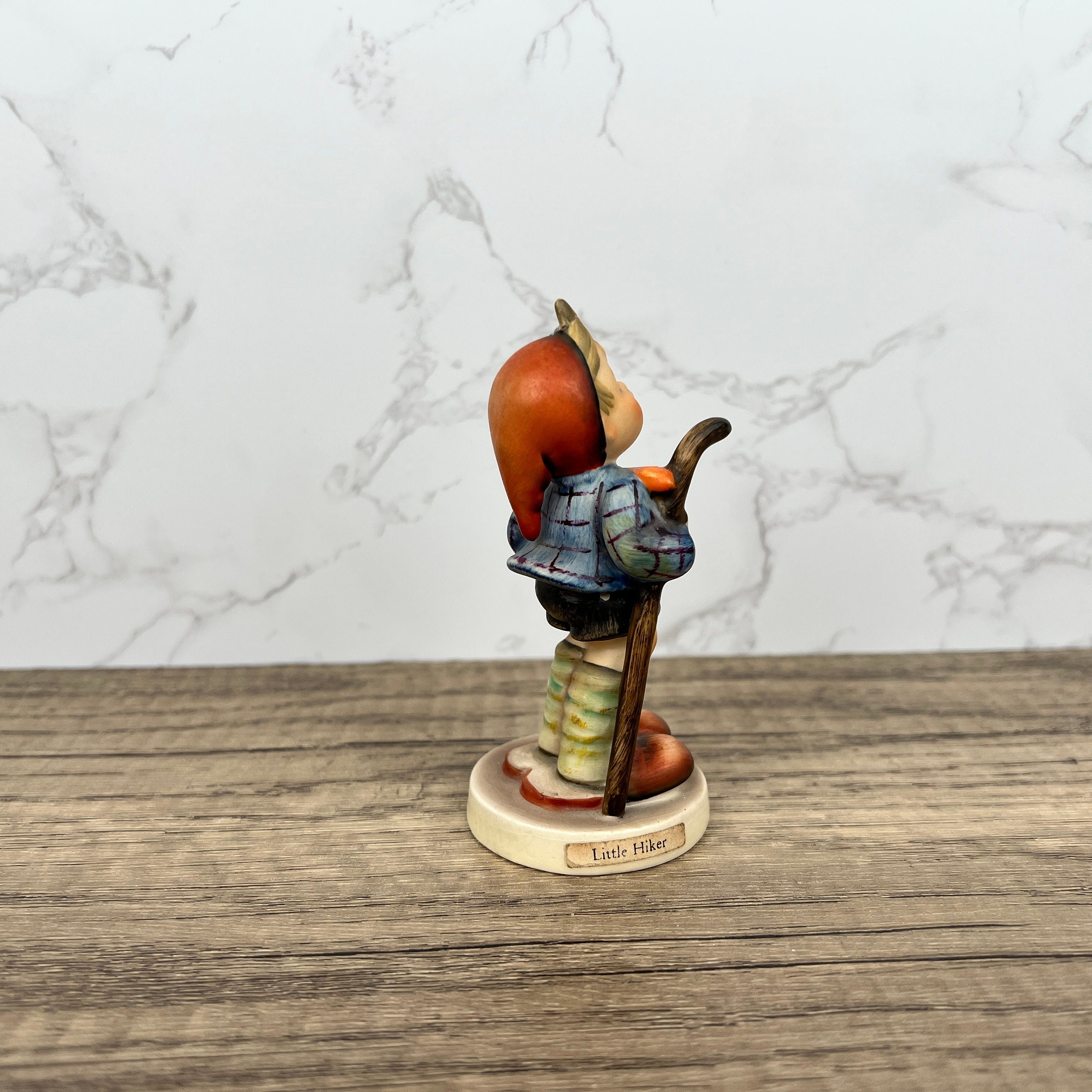 Goebel Hummel Figurine, Little Hiker Boy, West Germany (1960-72)
