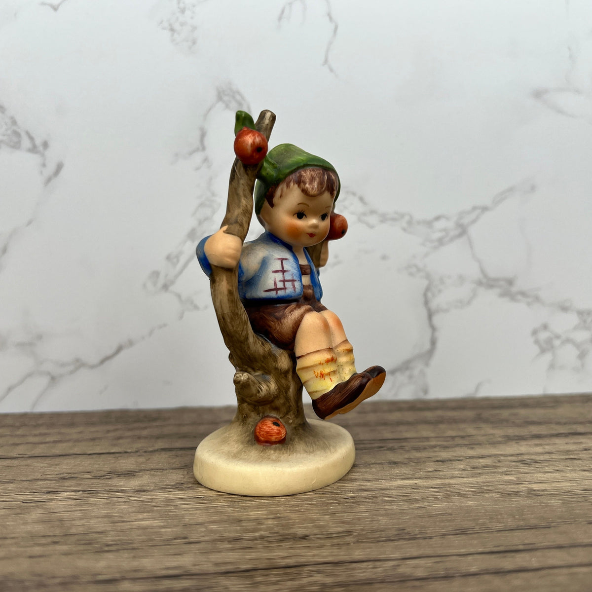 Apple Tree Boy Hummel Figurine, Goebel Hummel West Germany Porcelain Figurines, Vintage Rare Finds Housewarming Gifts Decor