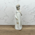 Vintage Sango Porcelain Girl Figurine, Hand-Painted Ceramic, Made in Spain