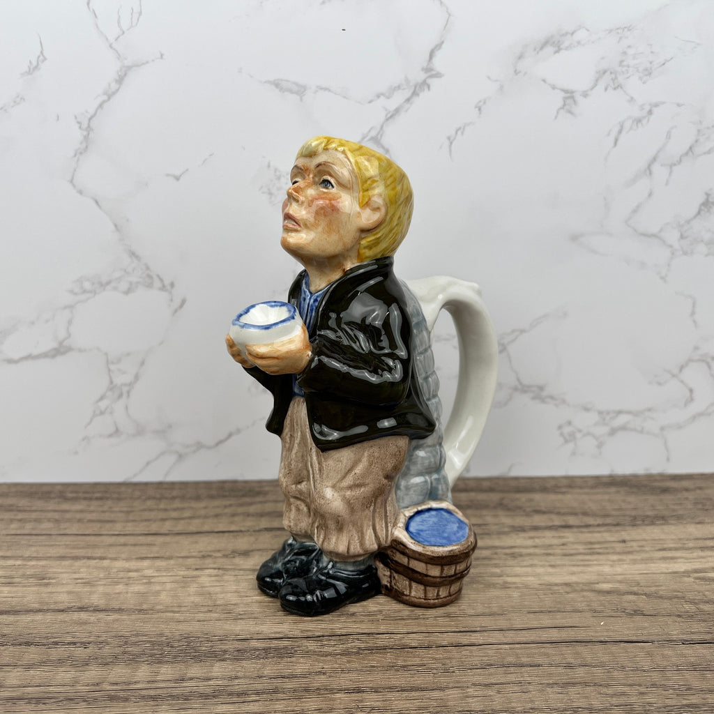 Vintage Roy Kirkham Oliver Twist Toby Jug, Staffordshire Pottery