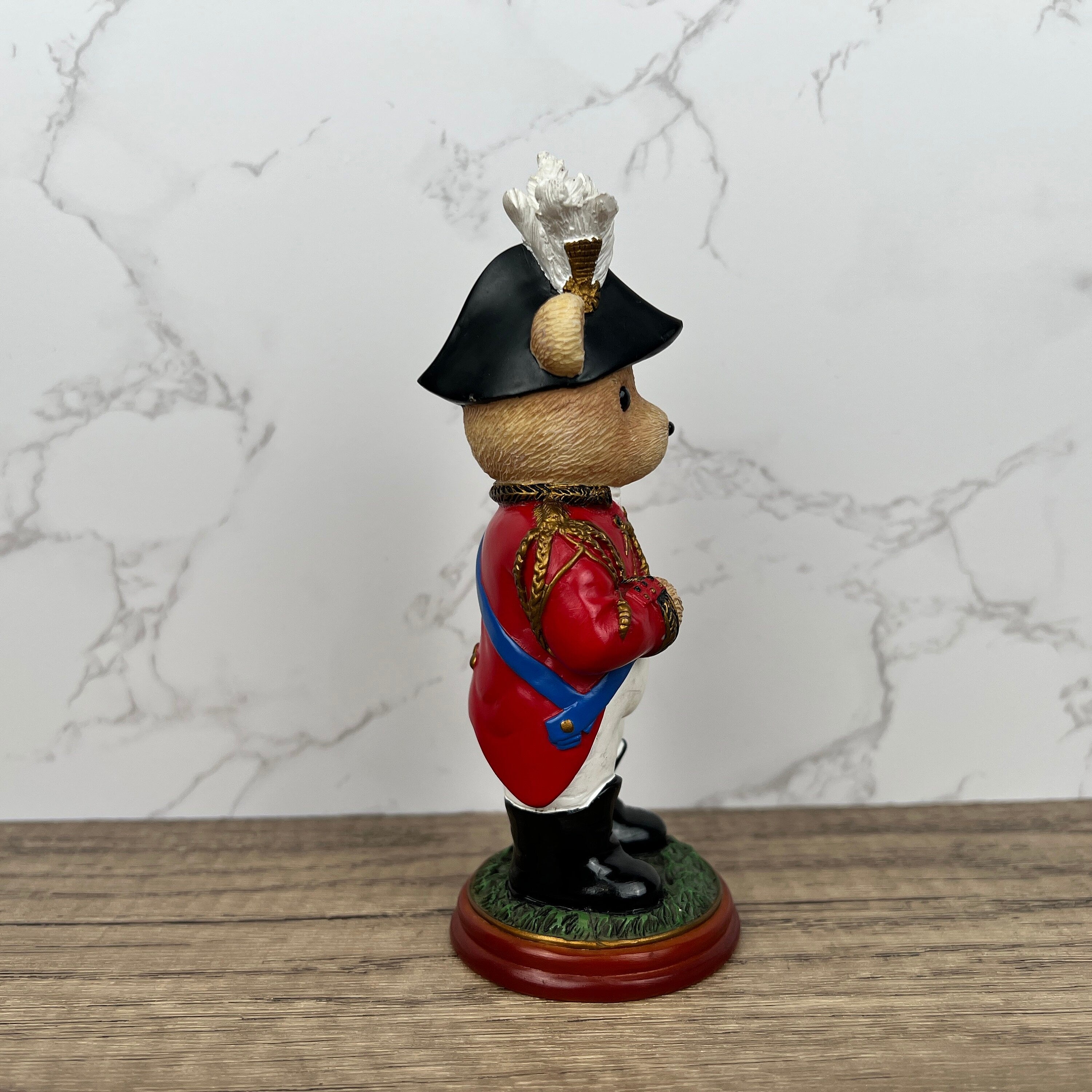Hamilton Collection "Wellington" Bear Sculpture, Vintage Figurine (Sword Damage)