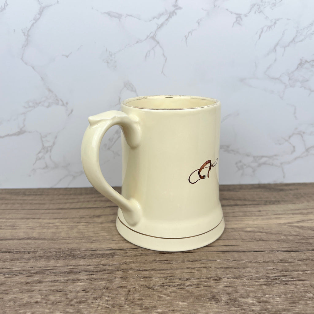 Vintage Wade German Shepherd Mug, Fine Bone China Teacup, Dog Kitchenware