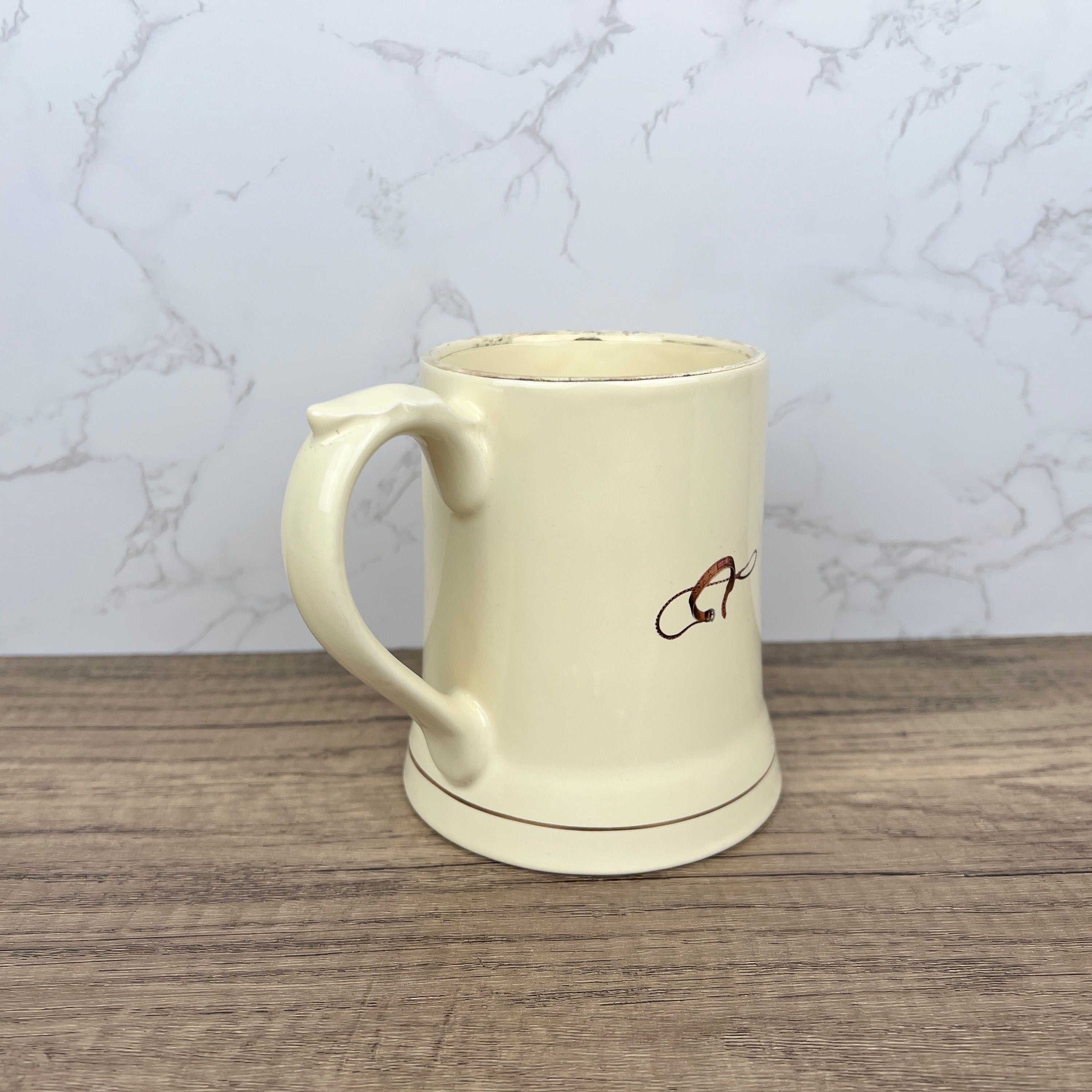 Vintage Wade German Shepherd Mug, Fine Bone China Teacup, Dog Kitchenware