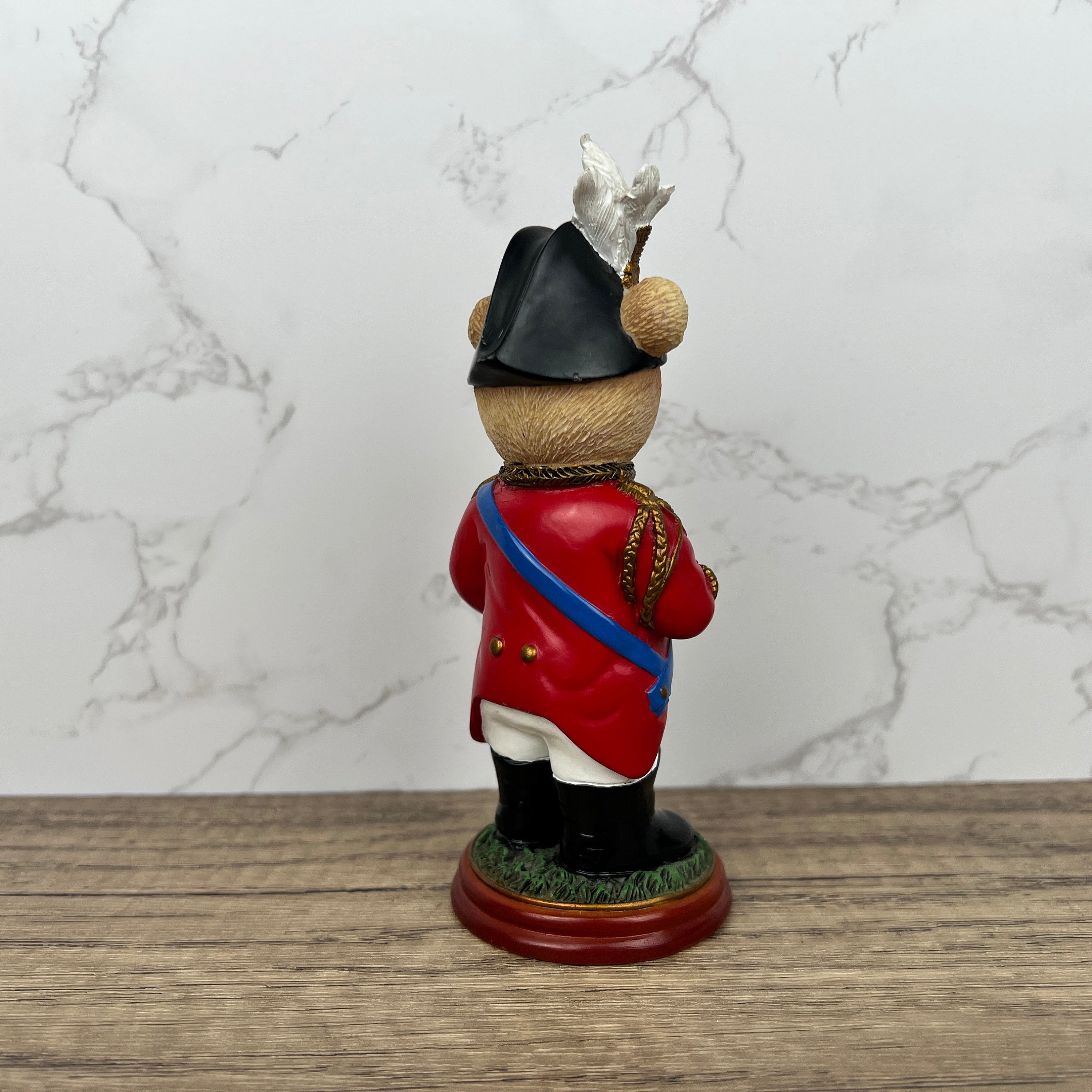 Hamilton Collection "Wellington" Bear Sculpture, Vintage Figurine (Sword Damage)