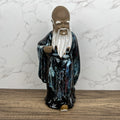 Vintage Shiwan Mudmen, Longevity God Ceramic Figure, Chinese Folklore (Missing Staff)