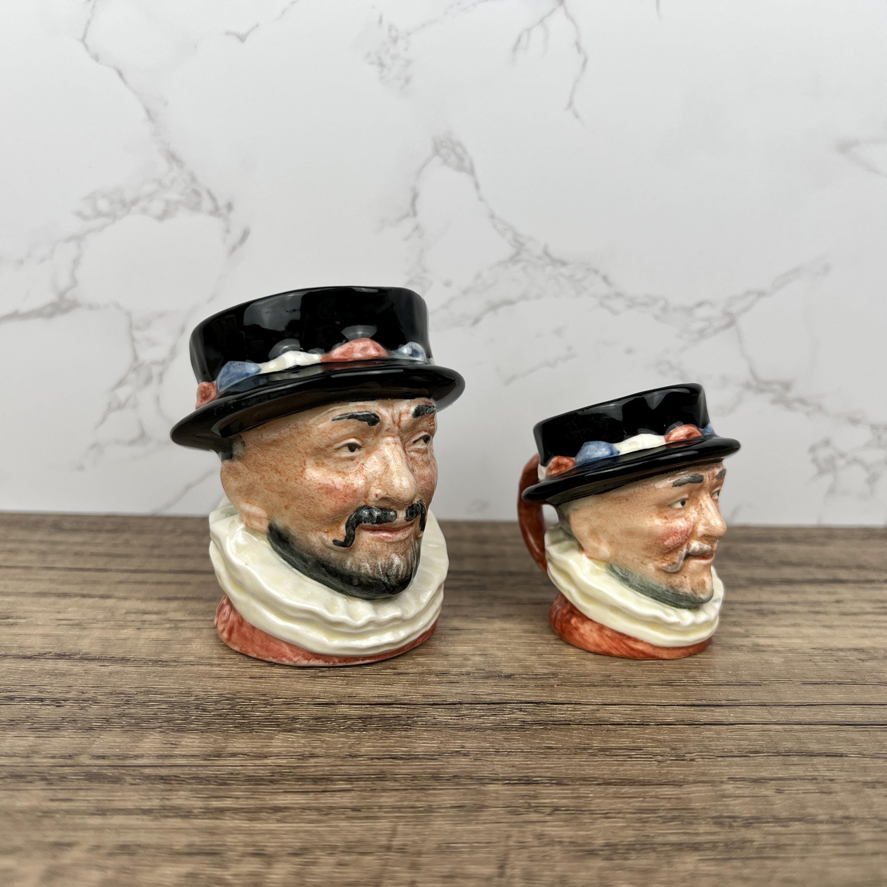 Royal Doulton Beefeater Toby Jug D6233, Collectible Porcelain Mug