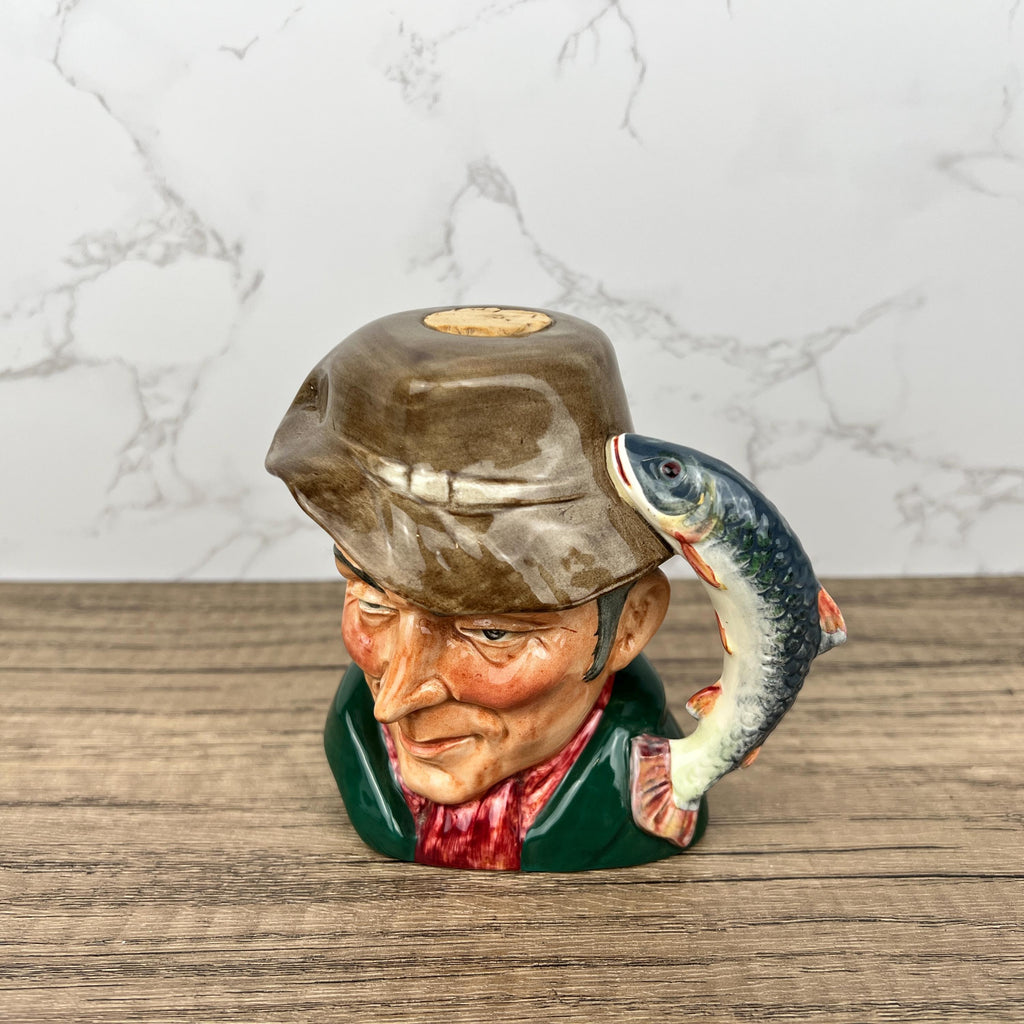 Rare Royal Doulton Character Jug, The Poacher with Flask