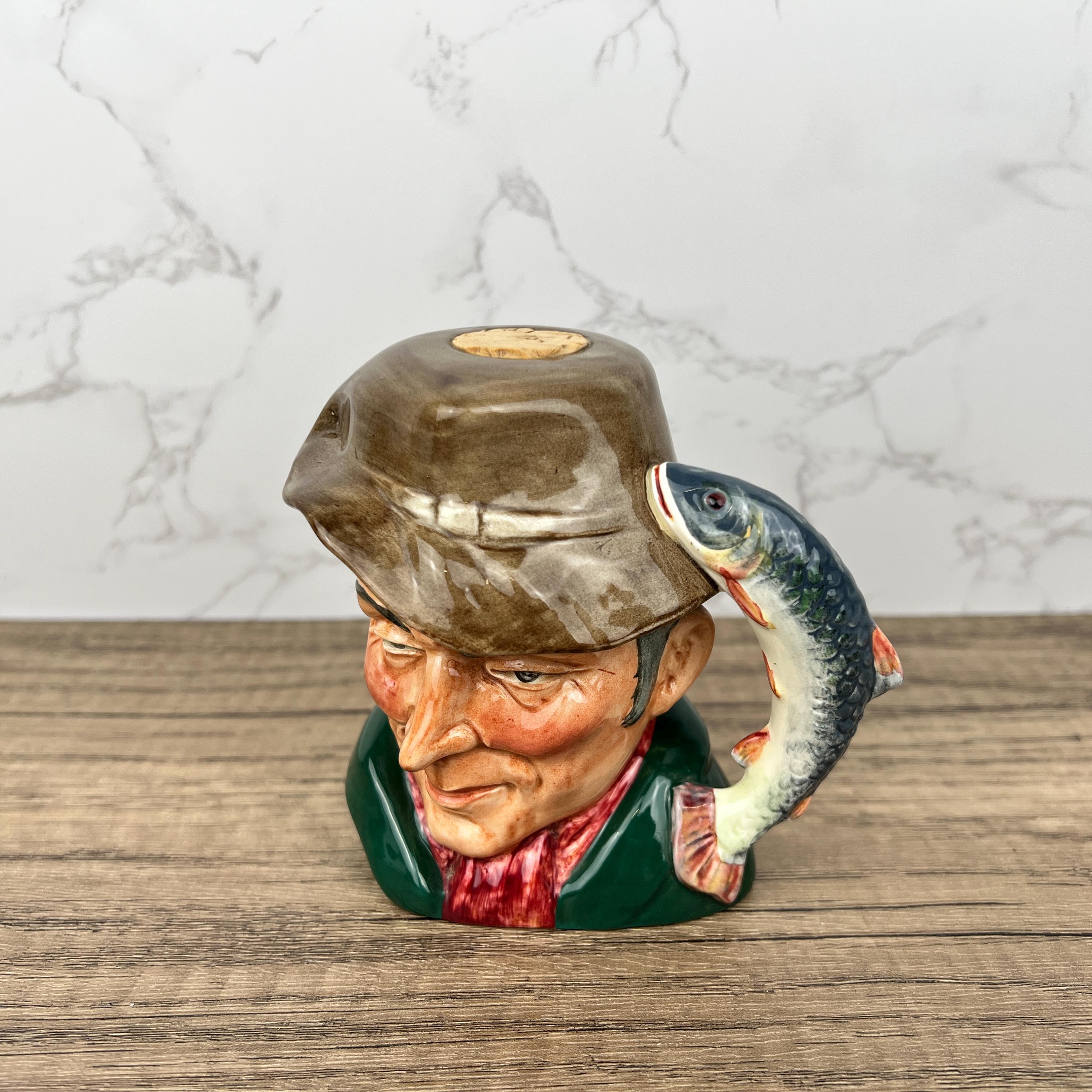 Rare Royal Doulton Character Jug, The Poacher with Flask