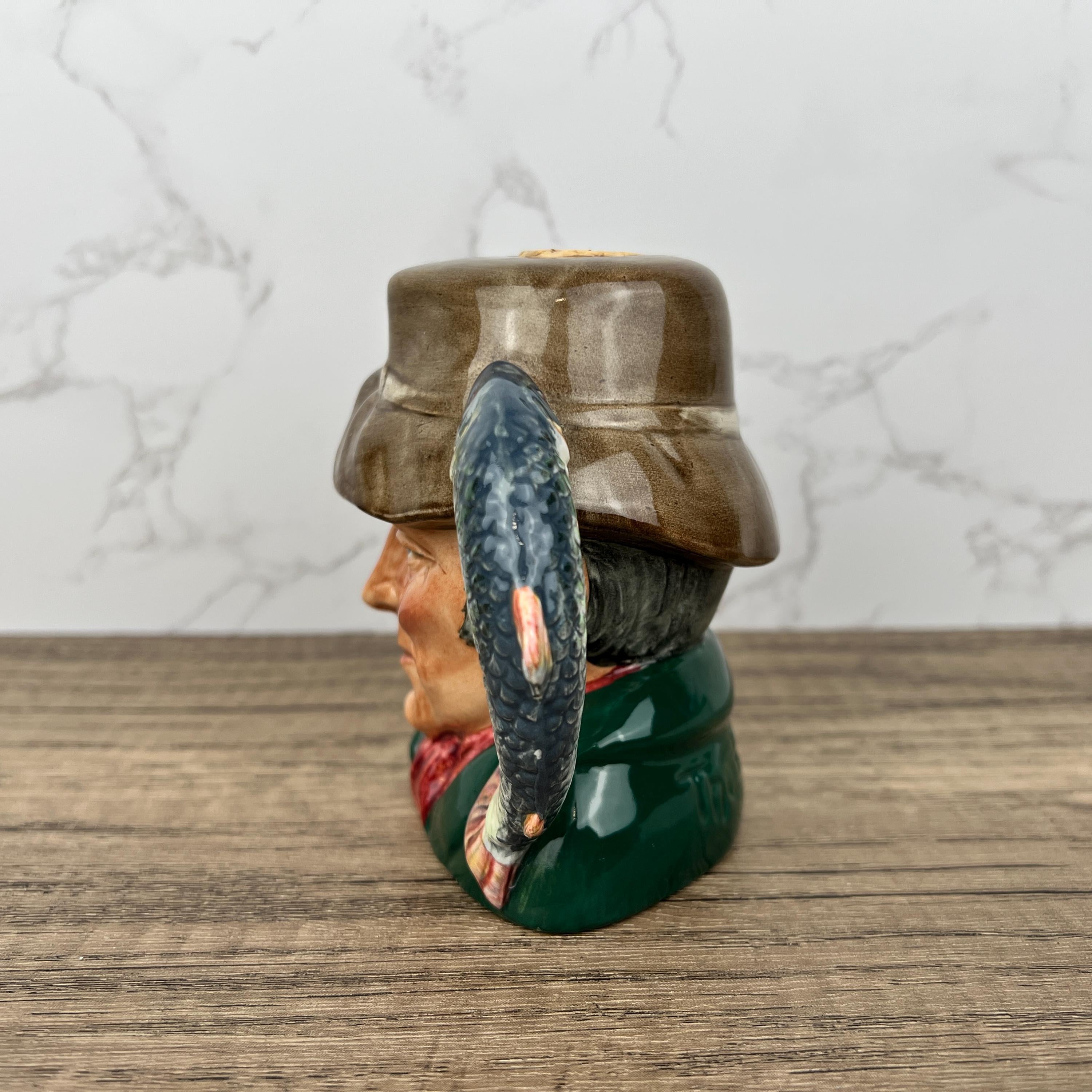 Rare Royal Doulton Character Jug, The Poacher with Flask