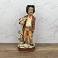 Vintage Capodimonte Porcelain Farmer Figurine, Portugal Home Decor