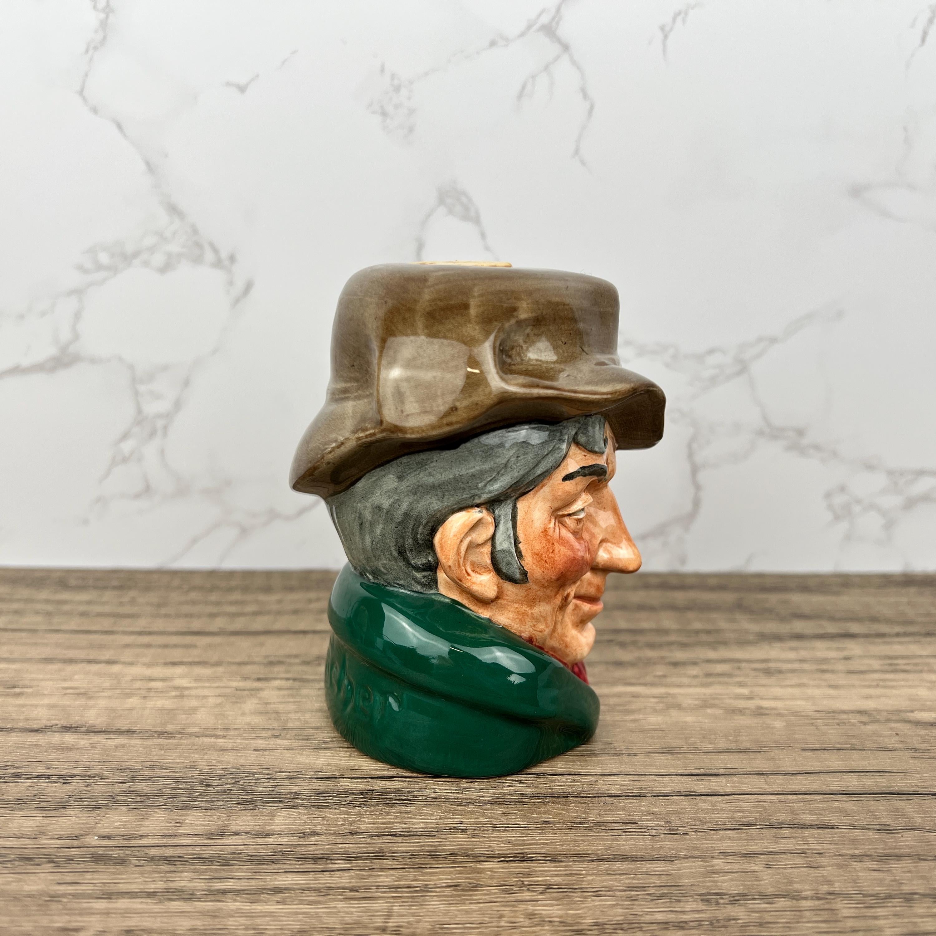 Rare Royal Doulton Character Jug, The Poacher with Flask
