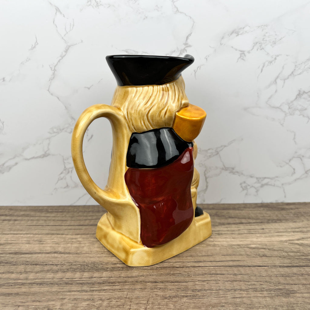 Vintage Tony Wood Toby Jug, Hand Painted Staffordshire Porcelain