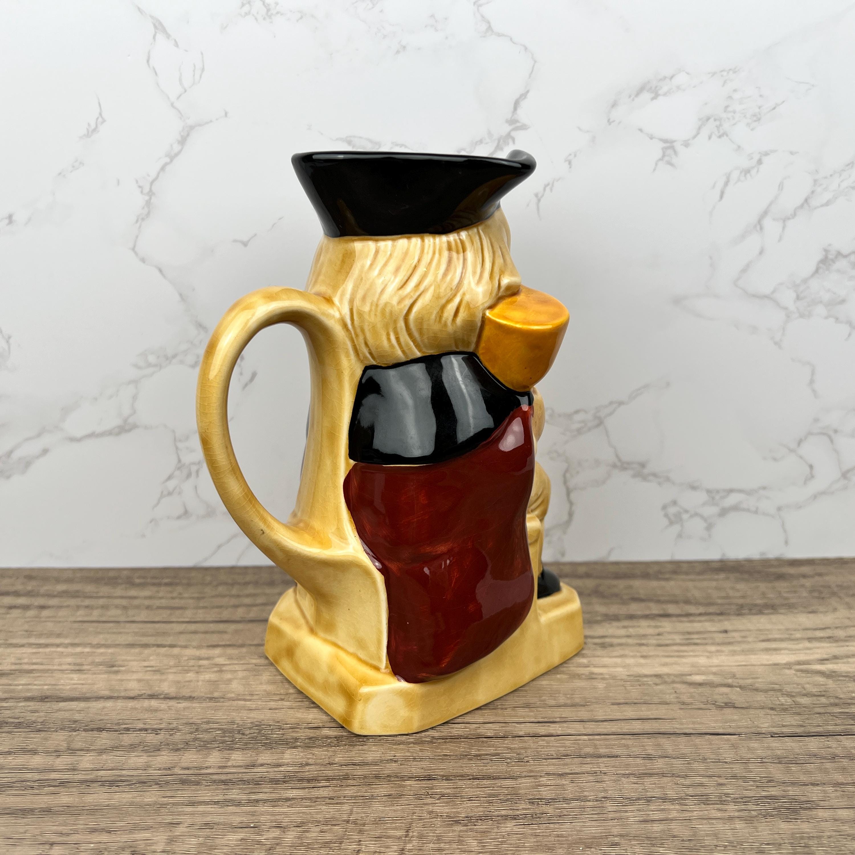 Vintage Tony Wood Toby Jug, Hand Painted Staffordshire Porcelain