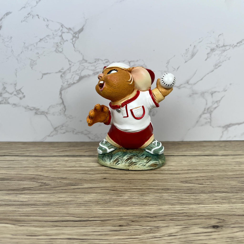 Vintage Pendelfin "PITCH" Rabbit Figurine, Hand Painted Stonecraft