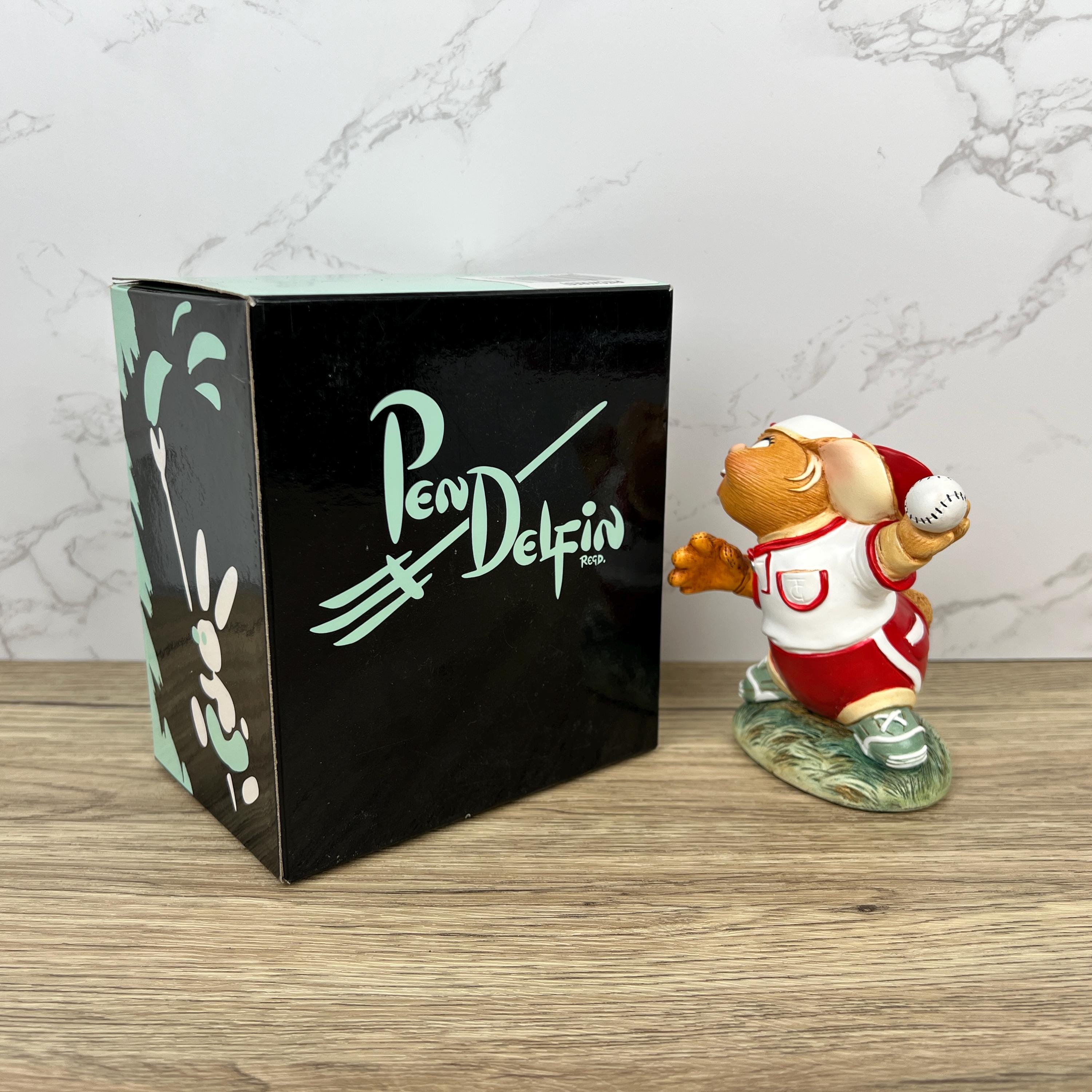 Vintage Pendelfin "PITCH" Rabbit Figurine, Hand Painted Stonecraft