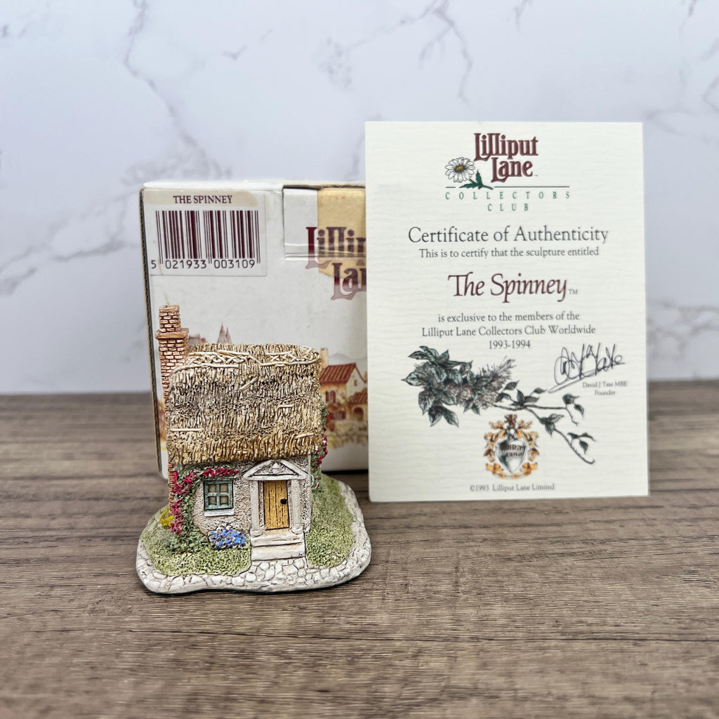 Vintage Lilliput Lane Cottage Figurine, The Spinney, 1993/4 Collectors Club
