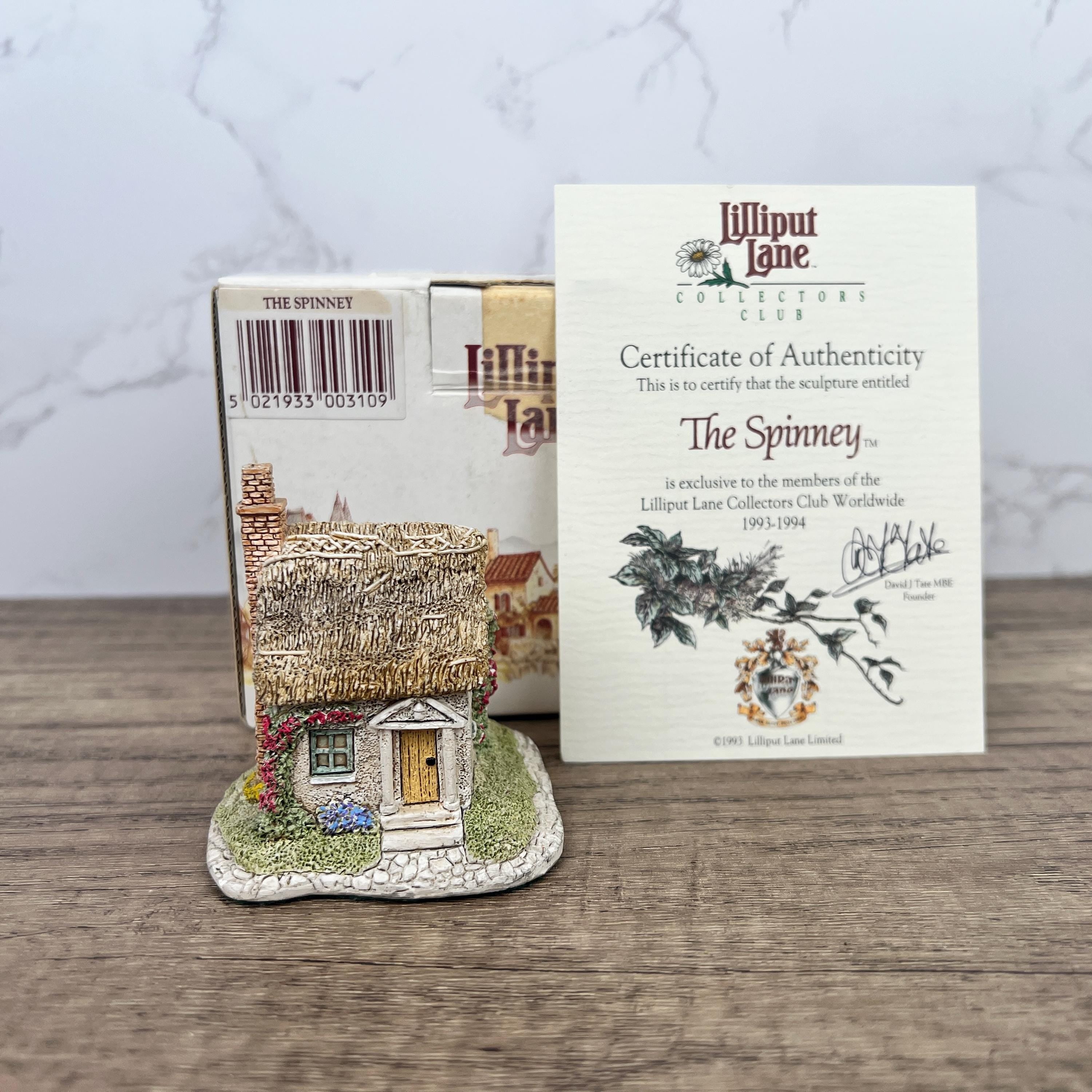 Vintage Lilliput Lane Cottage Figurine, The Spinney, 1993/4 Collectors Club