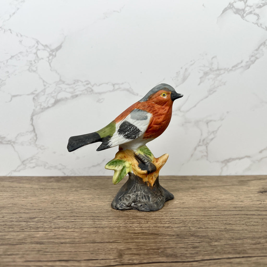 Vintage Chaffinch Bird Figurine, Fine Art Porcelain, British Wildlife