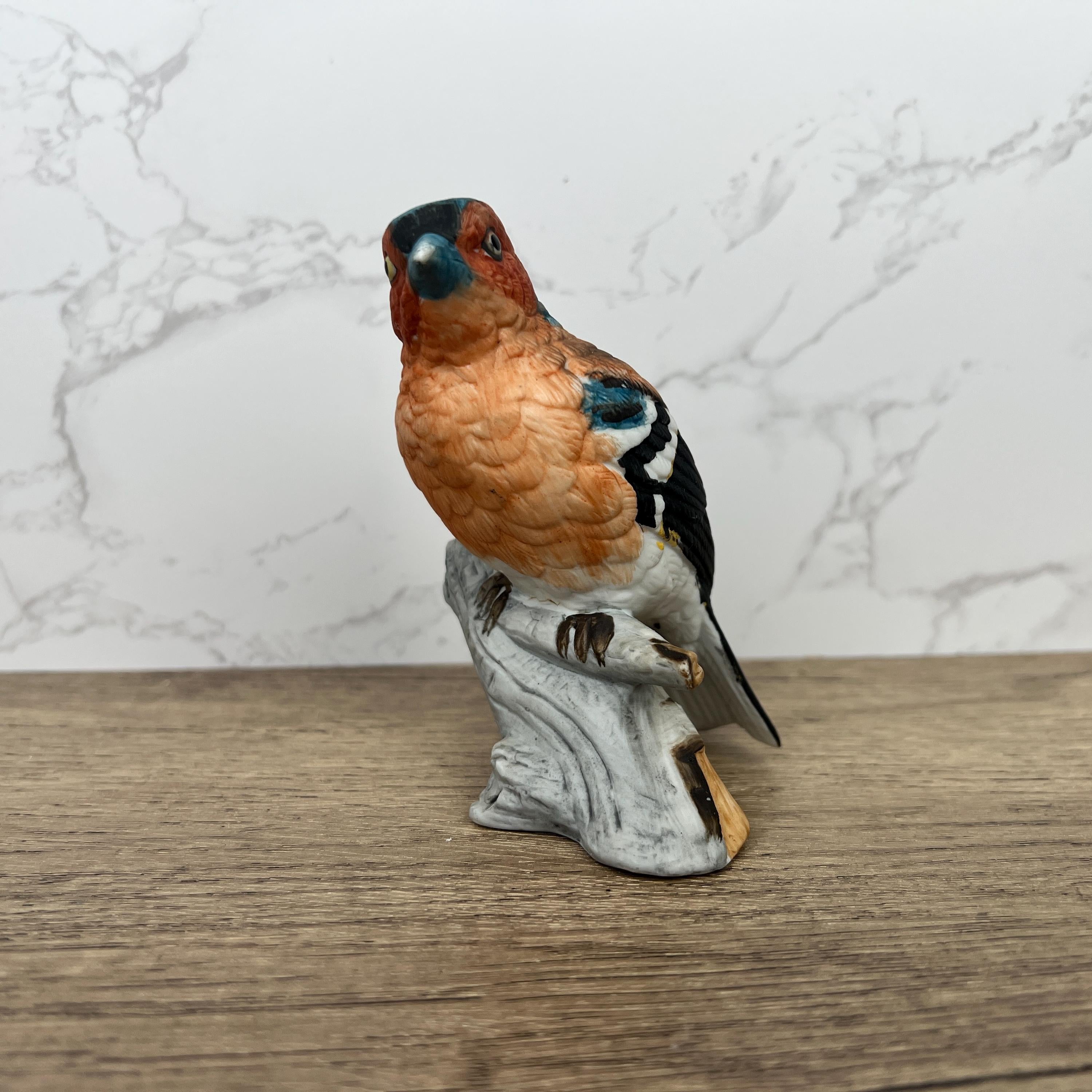 Vintage Hand Crafted Chaffinch Bird Figurine, Home Decor