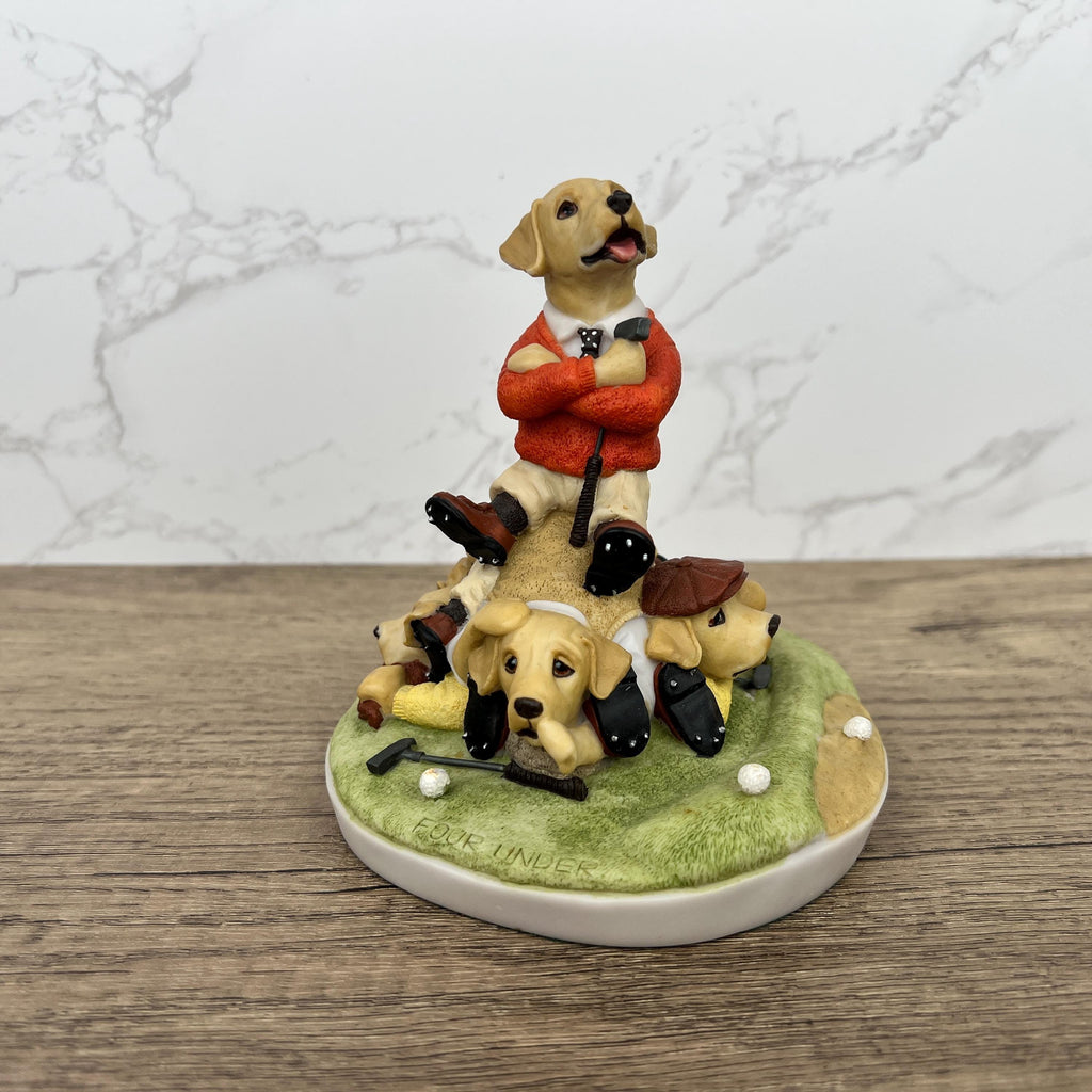 Robert Harrop Labrador Puppies Figurine, Dog with Mommy, PL01B