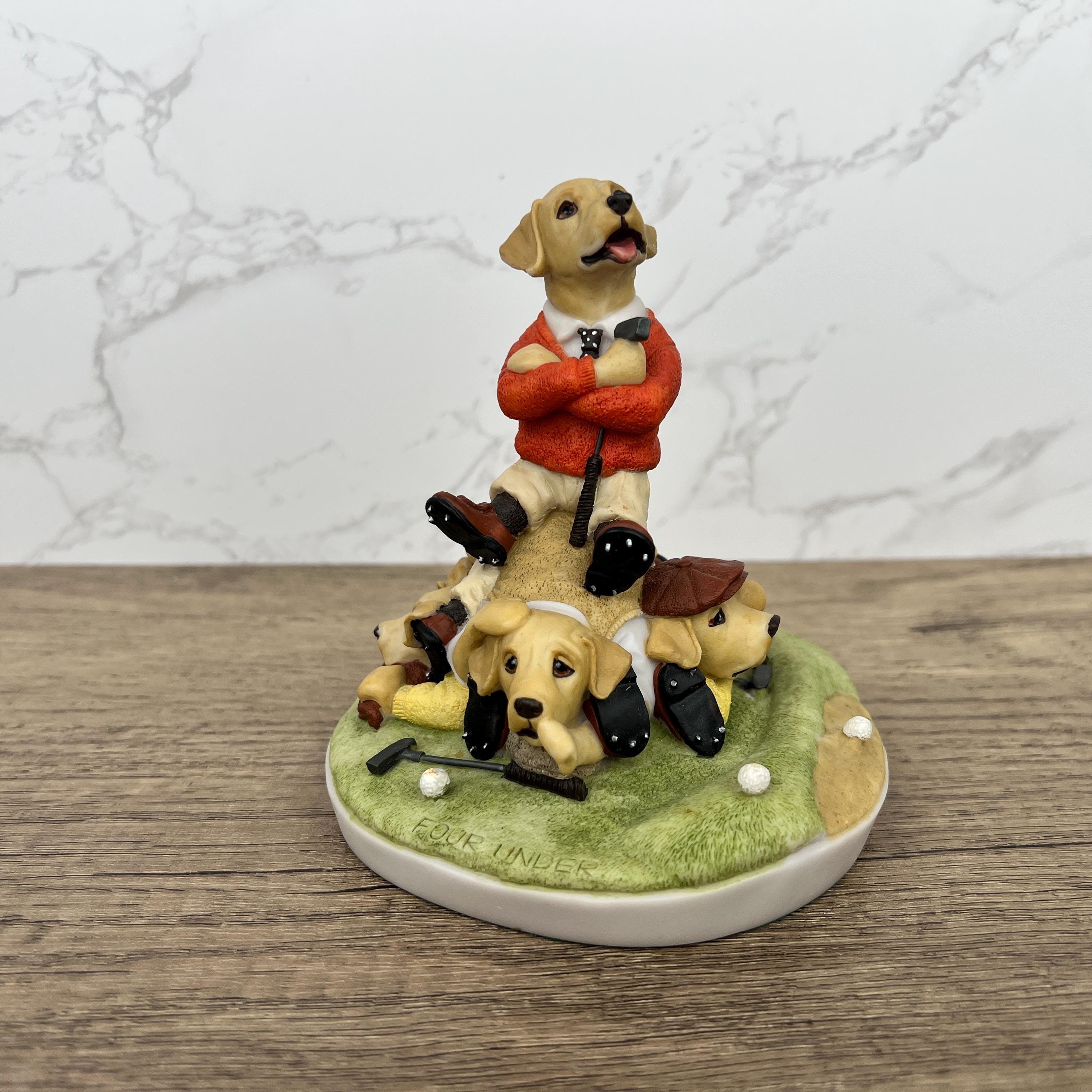 Robert Harrop Labrador Puppies Figurine, Dog with Mommy, PL01B