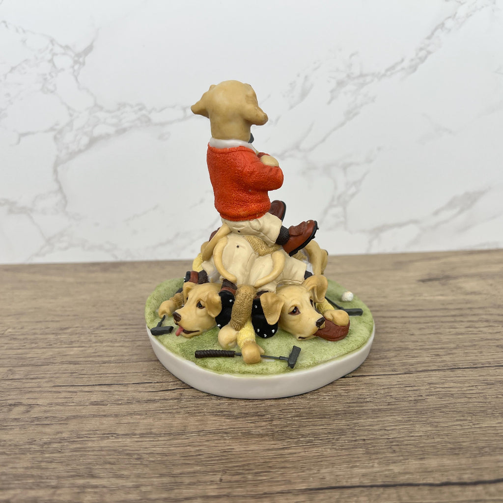 Robert Harrop Labrador Puppies Figurine, Dog with Mommy, PL01B