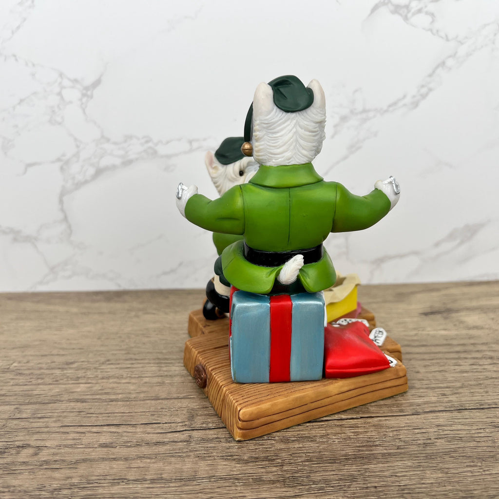 Robert Harrop Westie Dog Figurine, Santa's Helpers, Christmas 2001