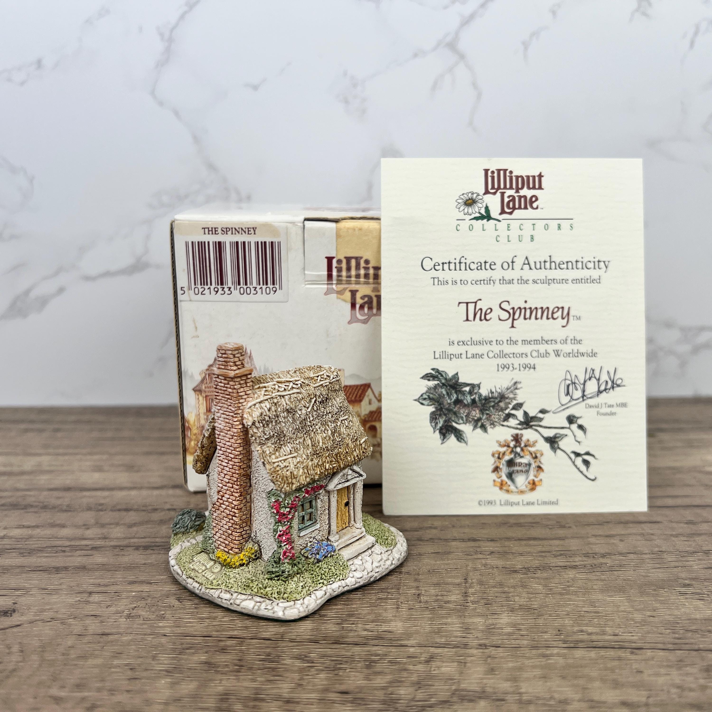 Vintage Lilliput Lane Cottage Figurine, The Spinney, 1993/4 Collectors Club