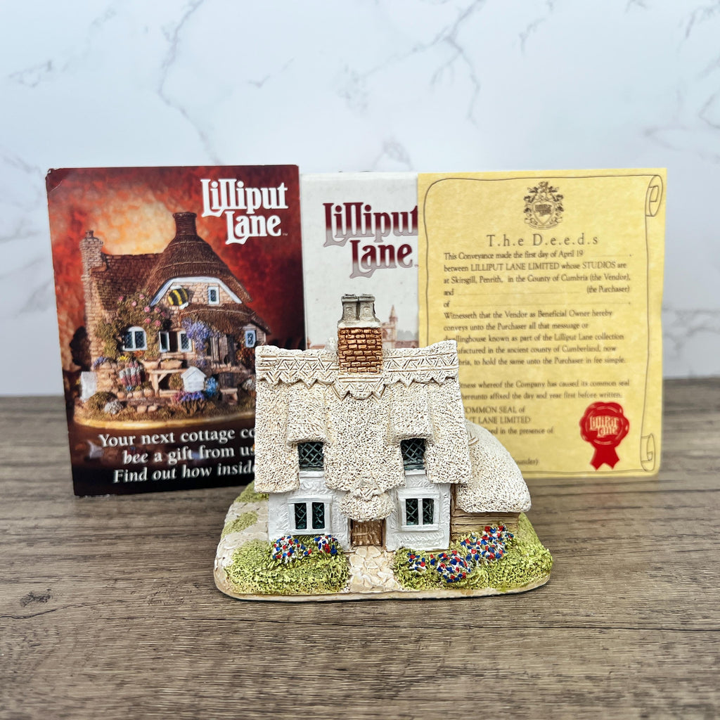 Lilliput Lane Clare Cottage, 1985 English Miniature, Cumbria Made