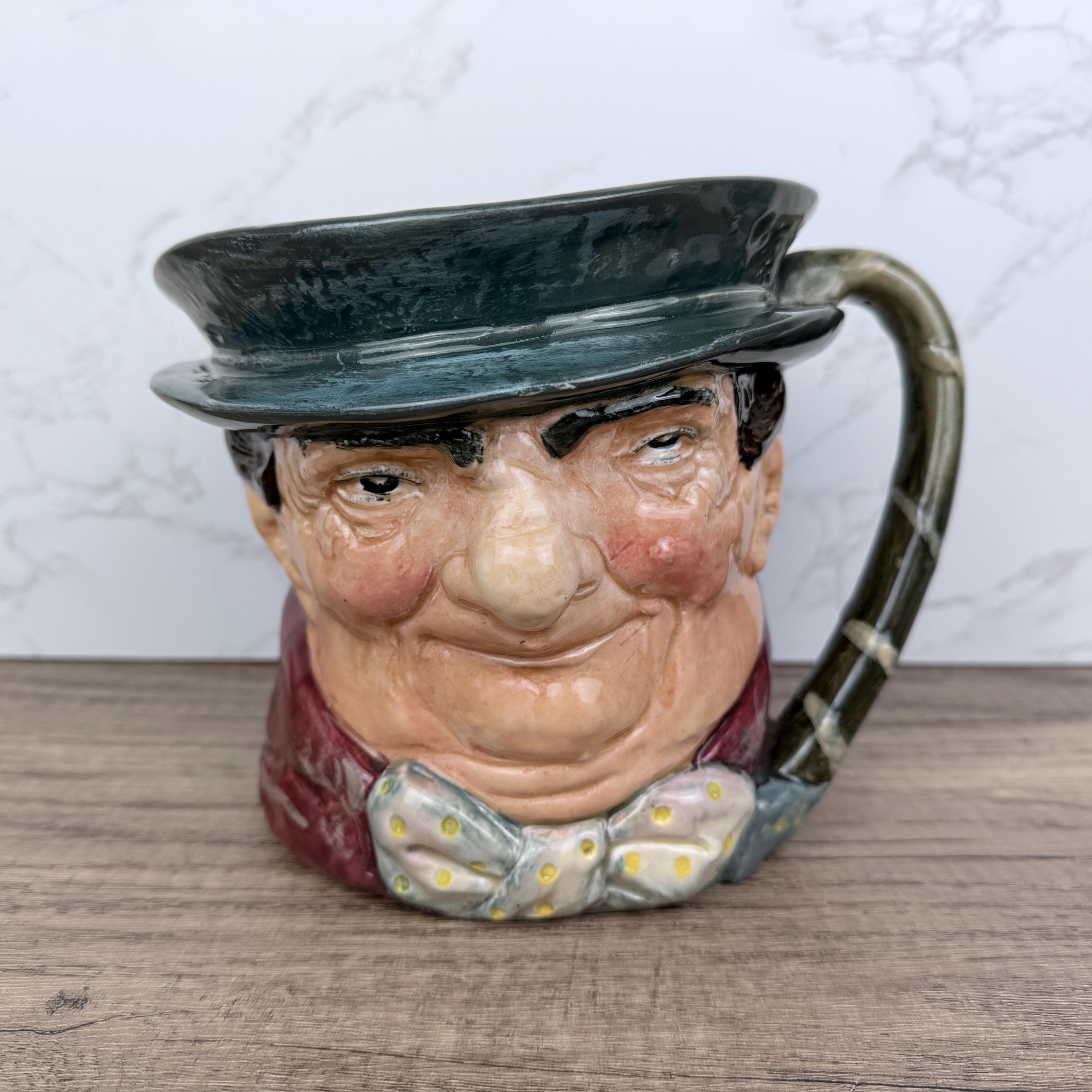 Royal Doulton Tony Weller Toby Jug #D5531, Antique Character Mug