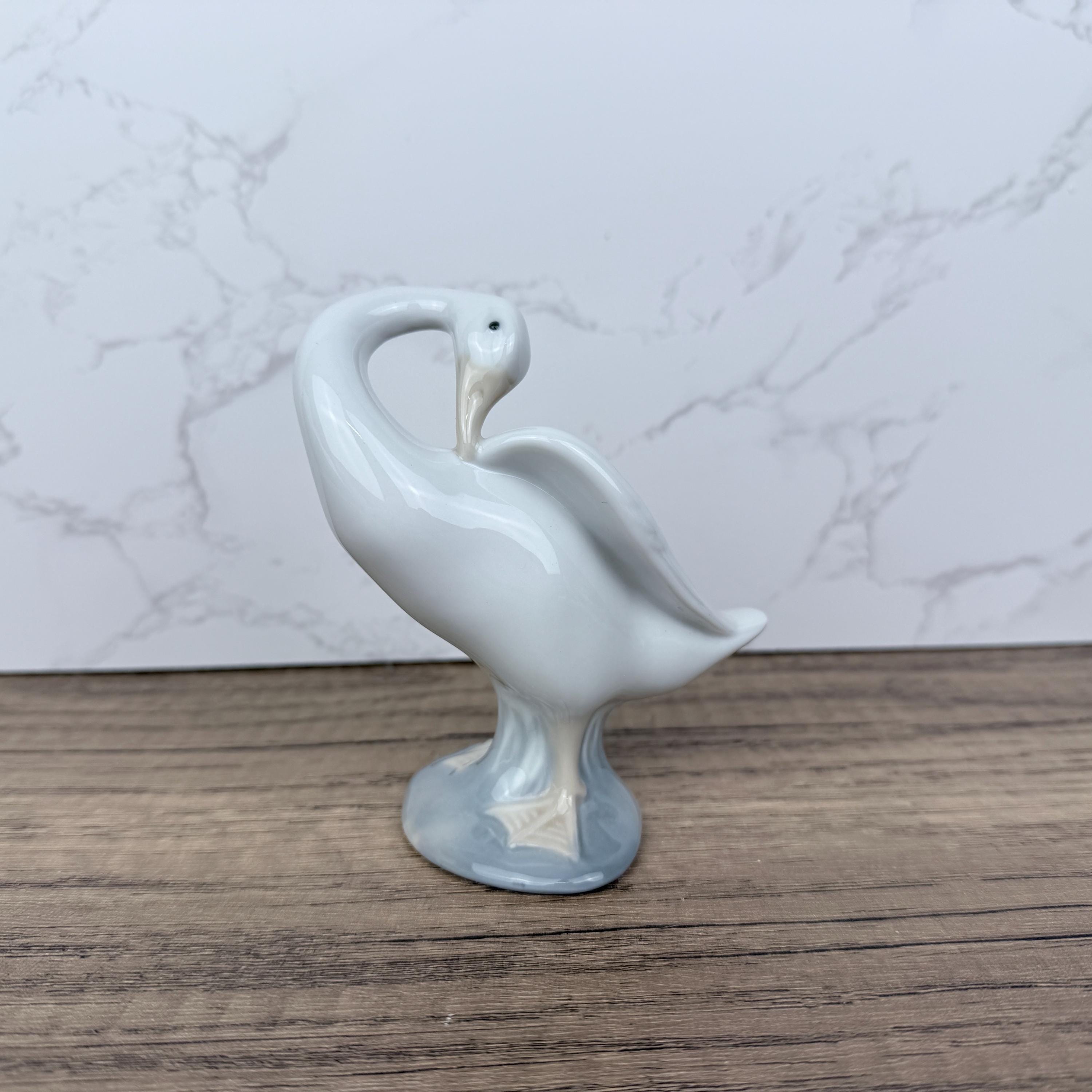 Vintage LLADRO Porcelain Goose Figurines, Spanish Home Decor