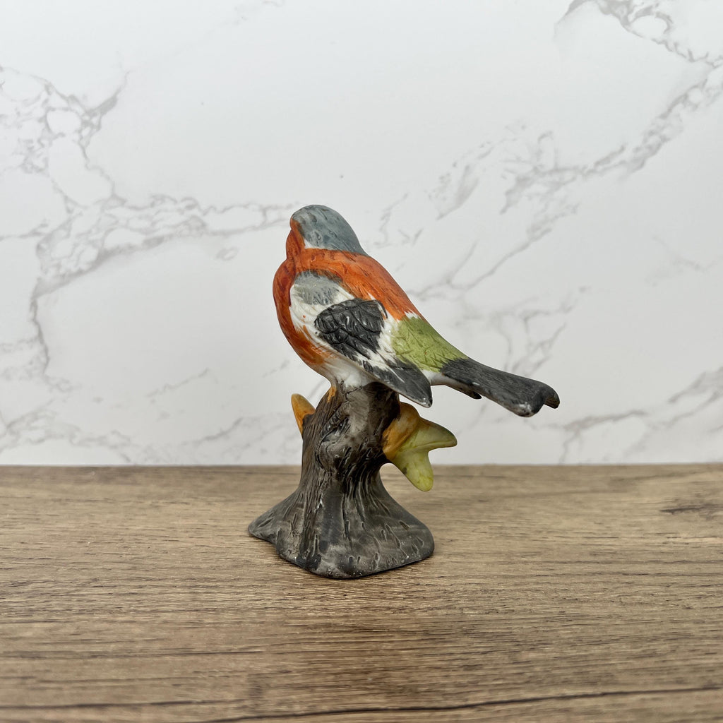 Vintage Chaffinch Bird Figurine, Fine Art Porcelain, British Wildlife