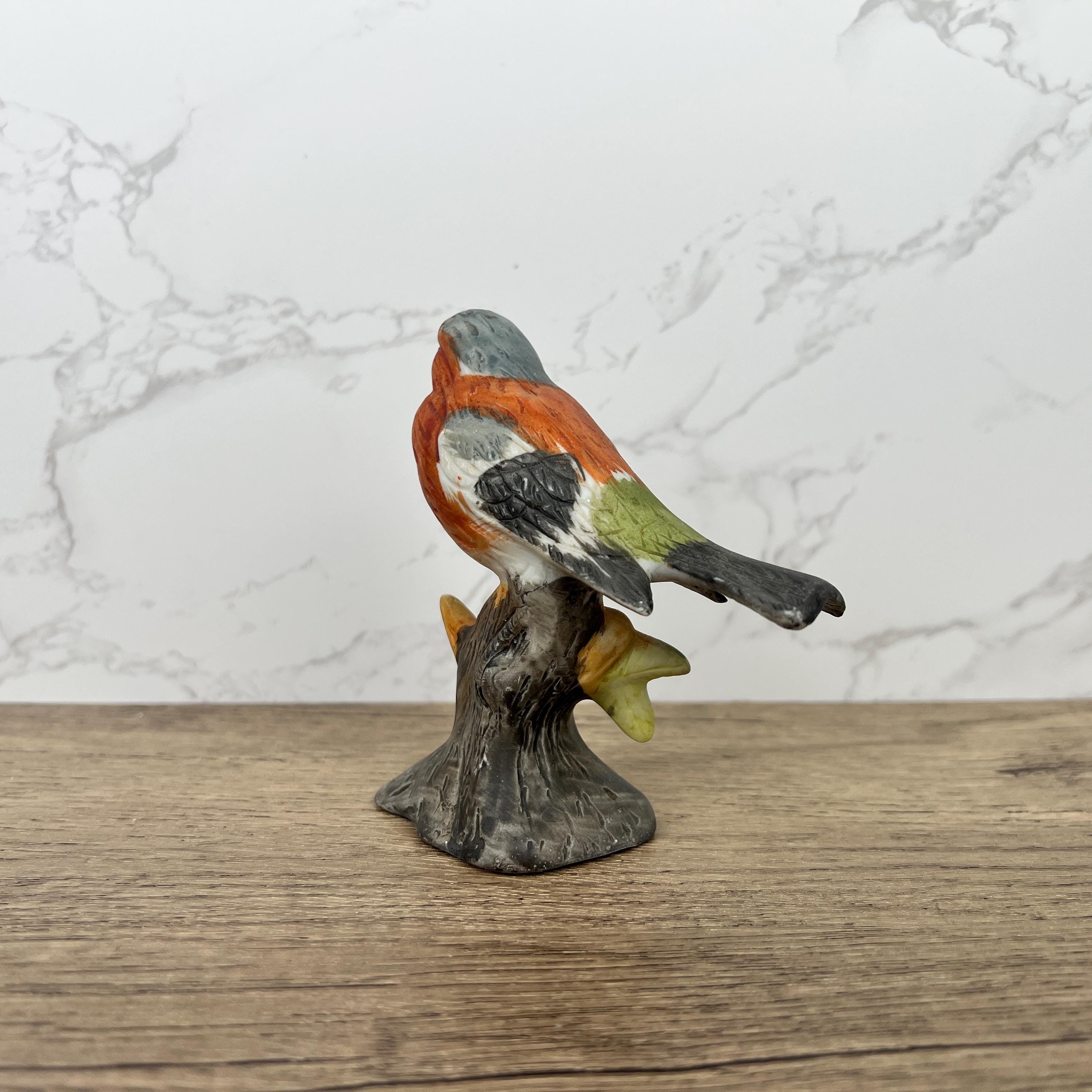 Vintage Chaffinch Bird Figurine, Fine Art Porcelain, British Wildlife