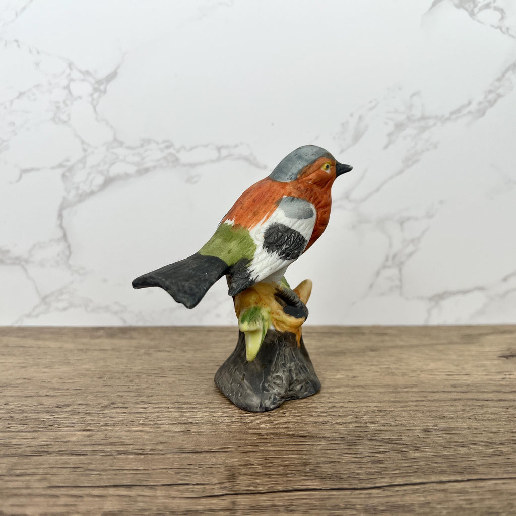 Vintage Chaffinch Bird Figurine, Fine Art Porcelain, British Wildlife