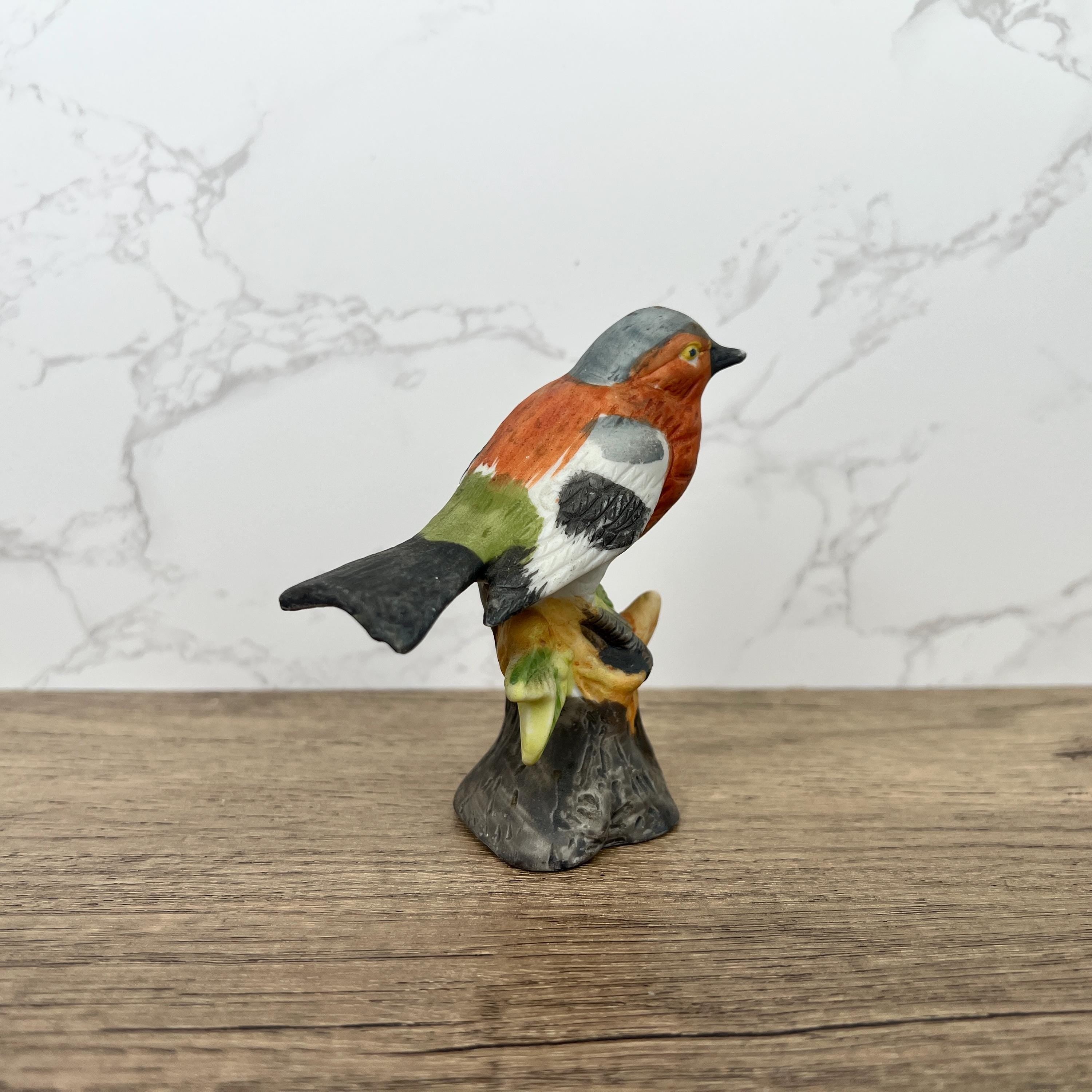 Vintage Chaffinch Bird Figurine, Fine Art Porcelain, British Wildlife