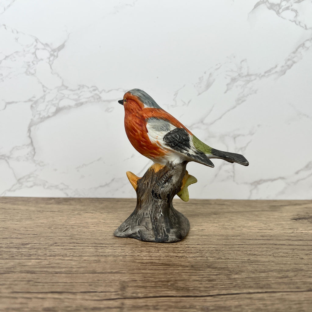 Vintage Chaffinch Bird Figurine, Fine Art Porcelain, British Wildlife