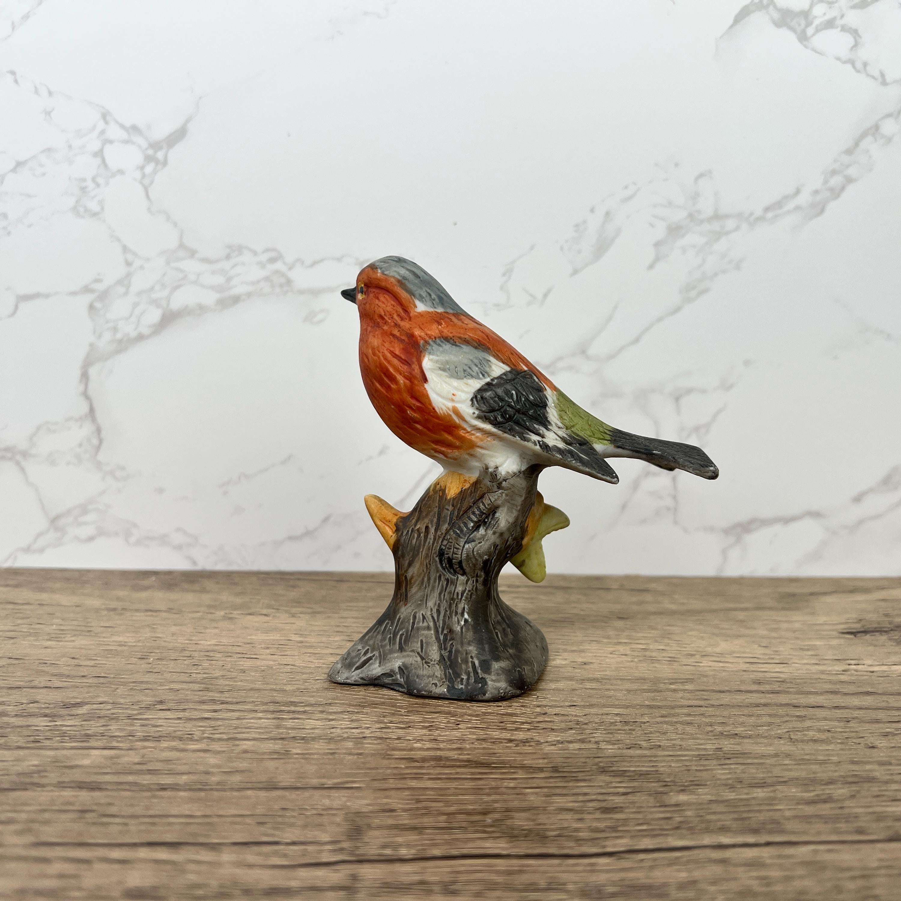 Vintage Chaffinch Bird Figurine, Fine Art Porcelain, British Wildlife
