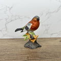 Vintage Chaffinch Bird Figurine, Fine Art Porcelain, British Wildlife