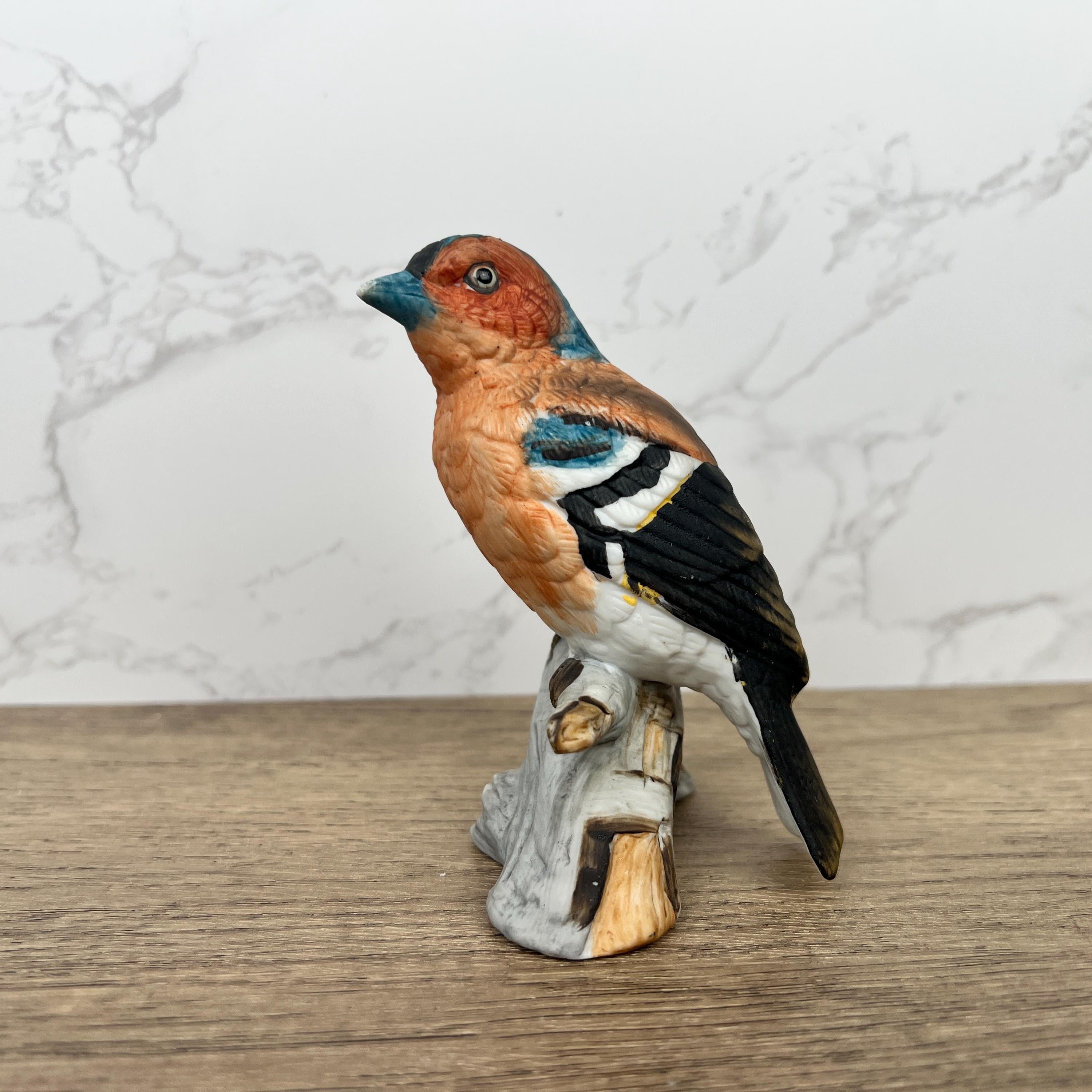 Vintage Hand Crafted Chaffinch Bird Figurine, Home Decor