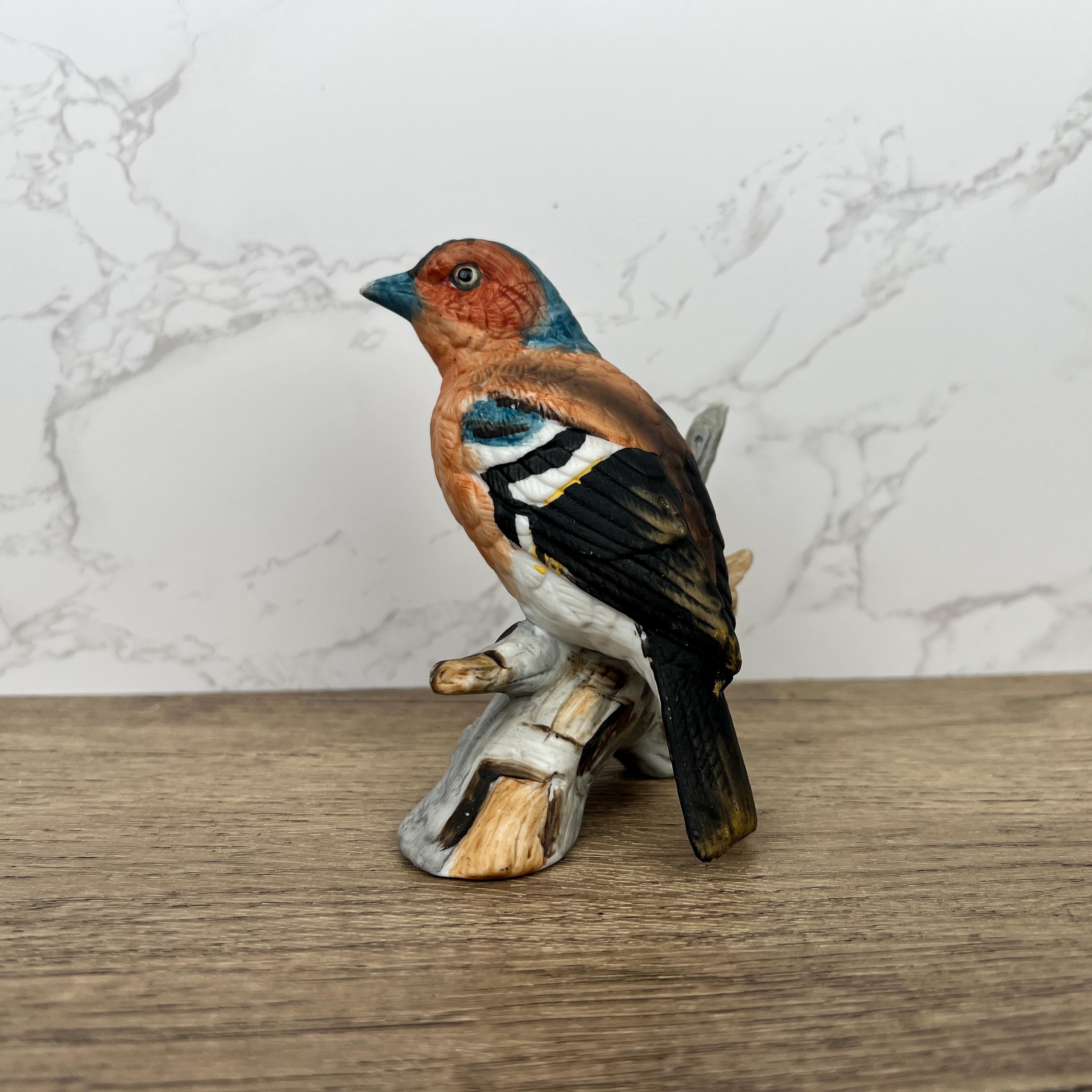 Vintage Hand Crafted Chaffinch Bird Figurine, Home Decor